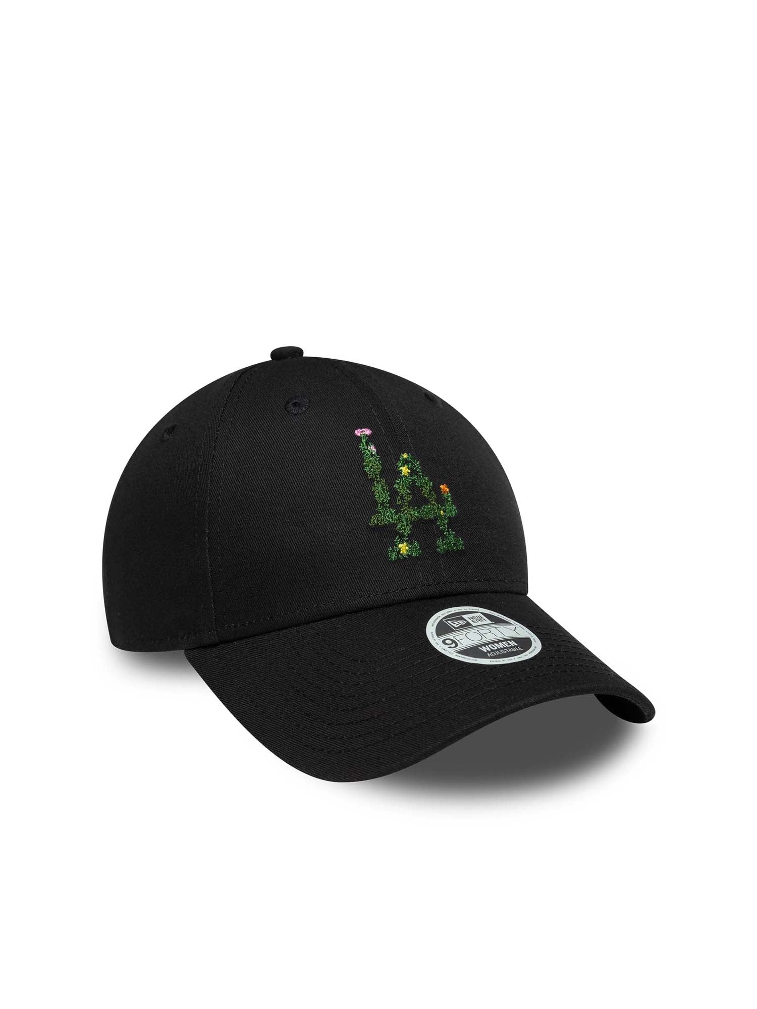 New Era Cappellino 9FORTY LA Dodgers MLB Floral Infill Donna Nero