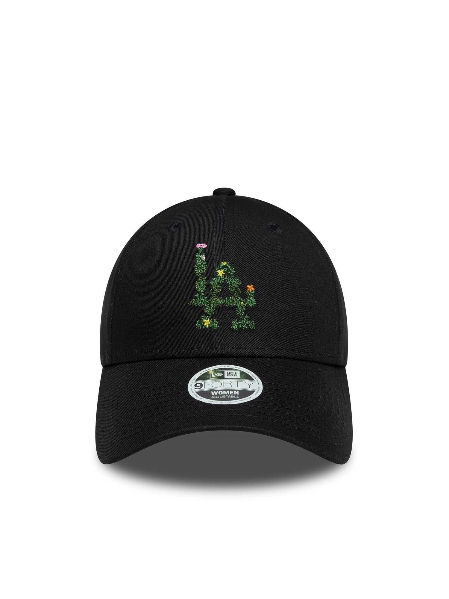 New Era Cappellino 9FORTY LA Dodgers MLB Floral Infill Donna Nero