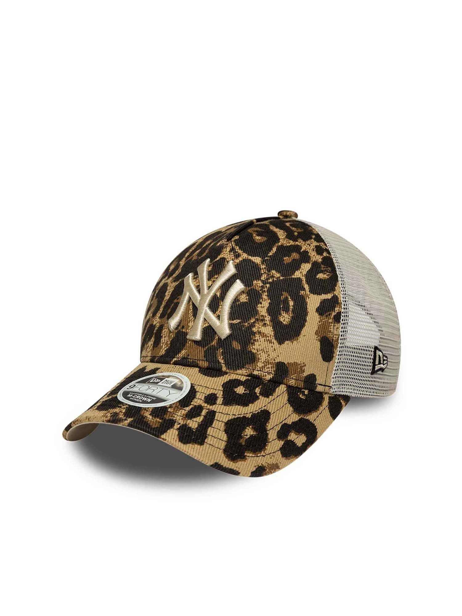 New Era Cappellino 9FORTY M-Crown A-Frame Trucker Yankees MLB Leopard  Donna Animalier