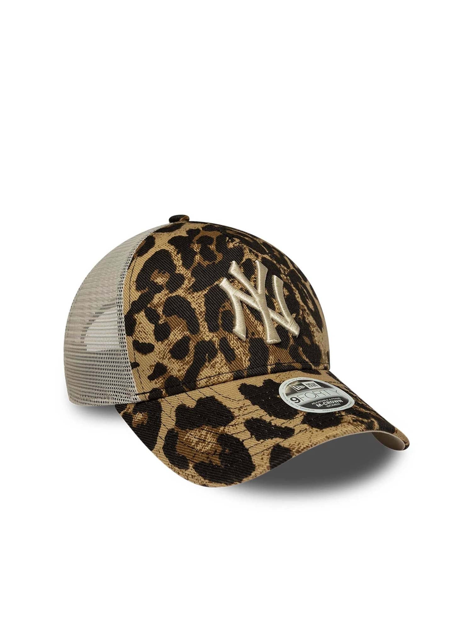 New Era Cappellino 9FORTY M-Crown A-Frame Trucker Yankees MLB Leopard  Donna Animalier