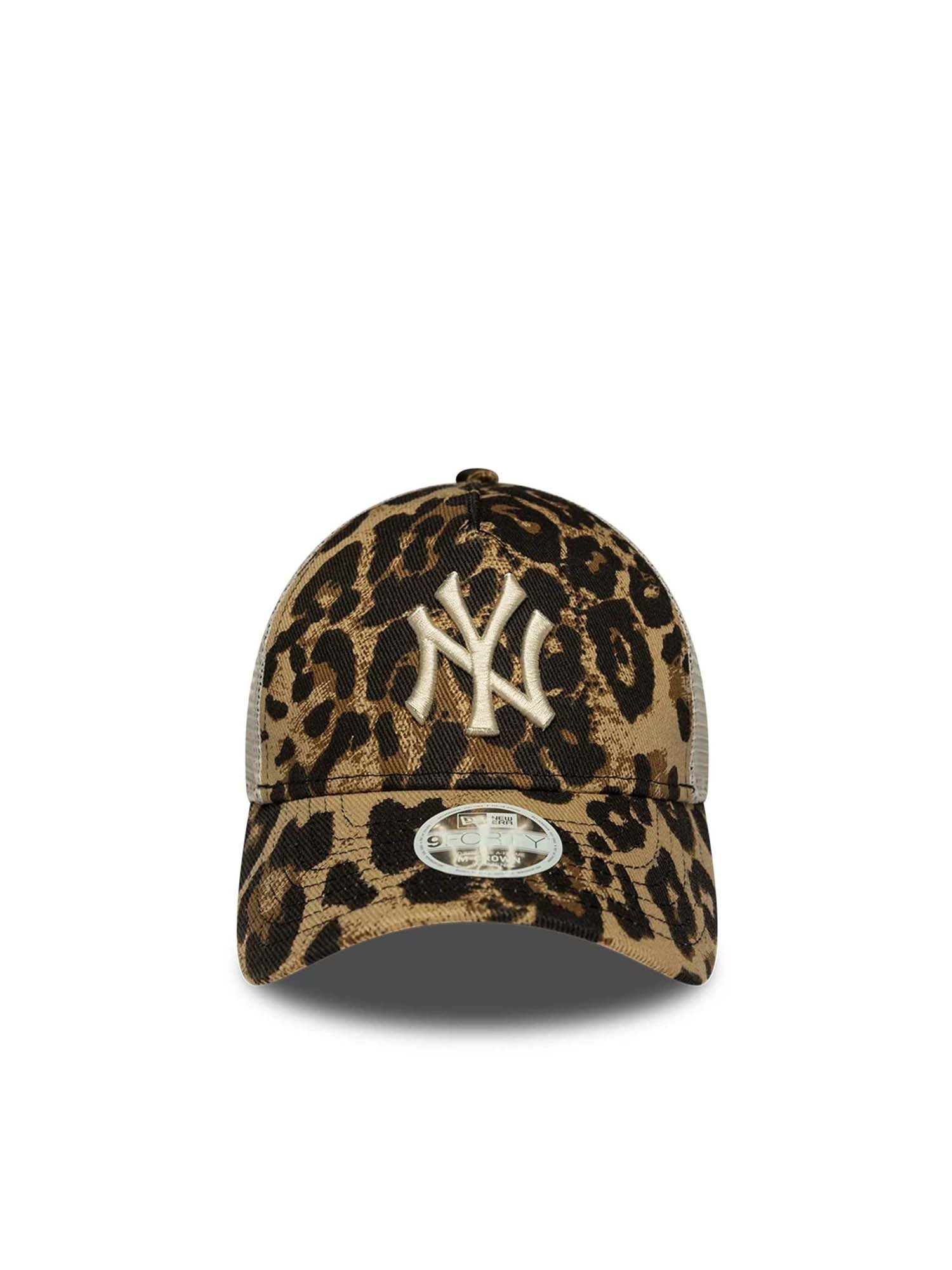 New Era Cappellino 9FORTY M-Crown A-Frame Trucker Yankees MLB Leopard  Donna Animalier