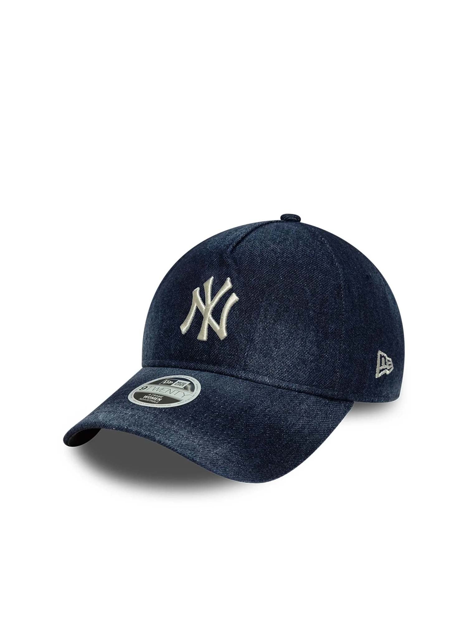 New Era Cappellino 9TWENTY A-Frame New York Yankees MLB Denim Donna Blu
