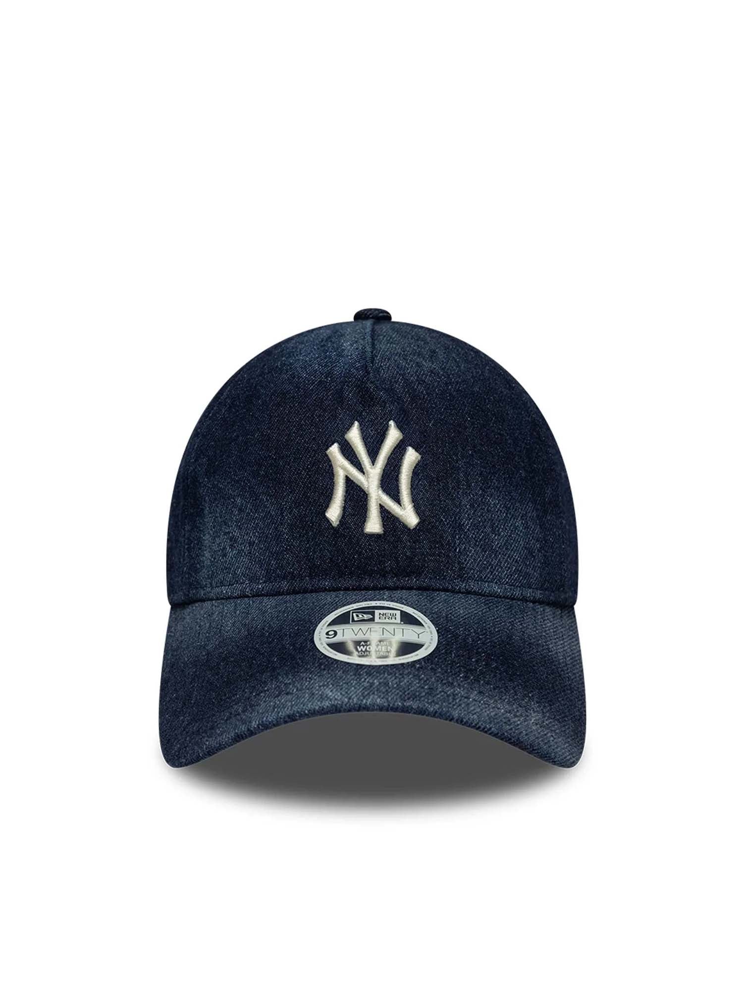 New Era Cappellino 9TWENTY A-Frame New York Yankees MLB Denim Donna Blu