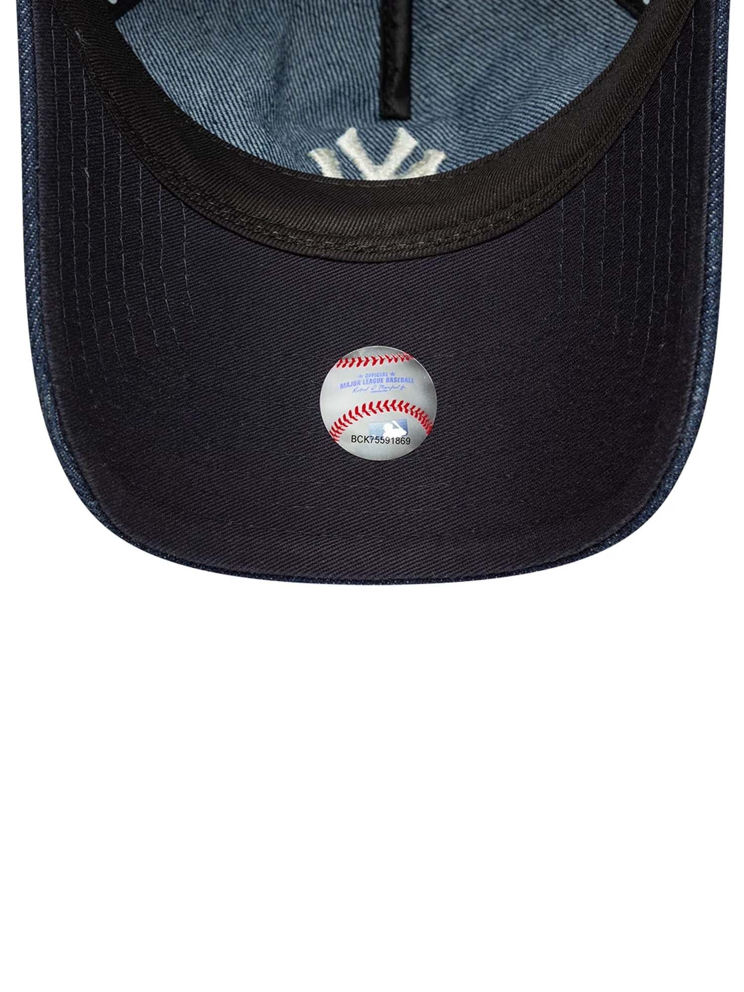 New Era Cappellino 9TWENTY A-Frame New York Yankees MLB Denim Donna Blu