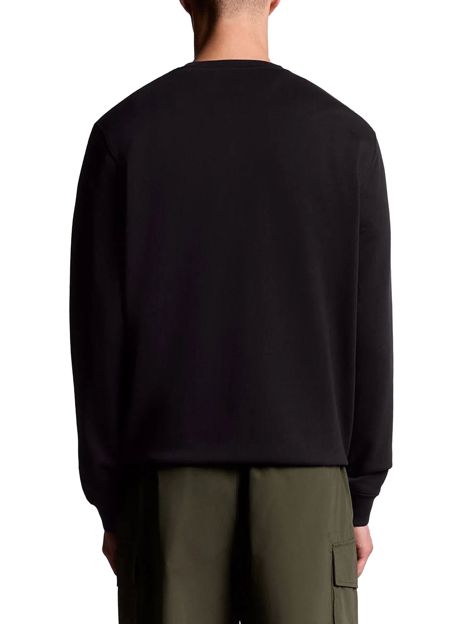 Lyle & Scott Cotton crew neck sweatshirt Nero
