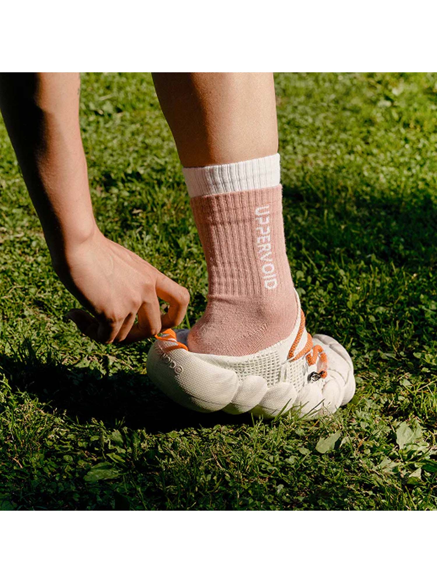 Uppervoid Scarpe Knit Apres Mule Beige