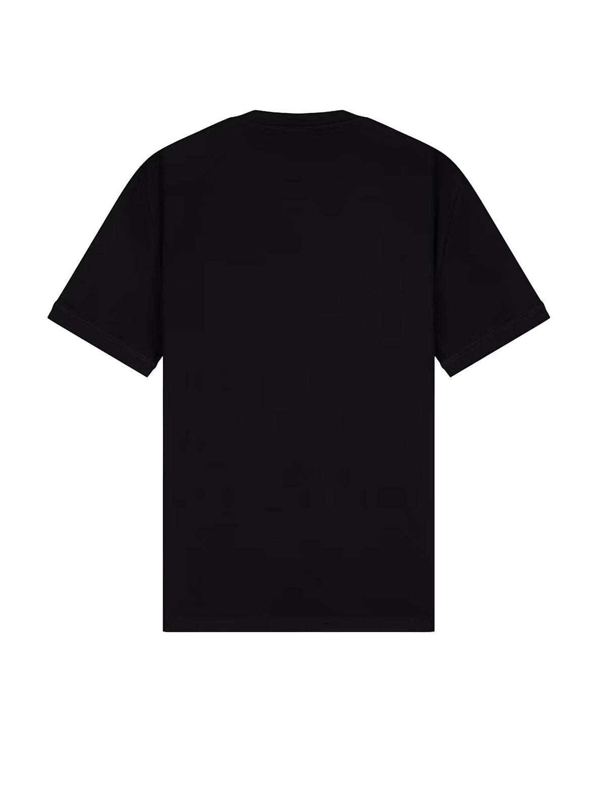 Ea7 T-shirt Logo Series in cotone con bande sulle spalle Nero