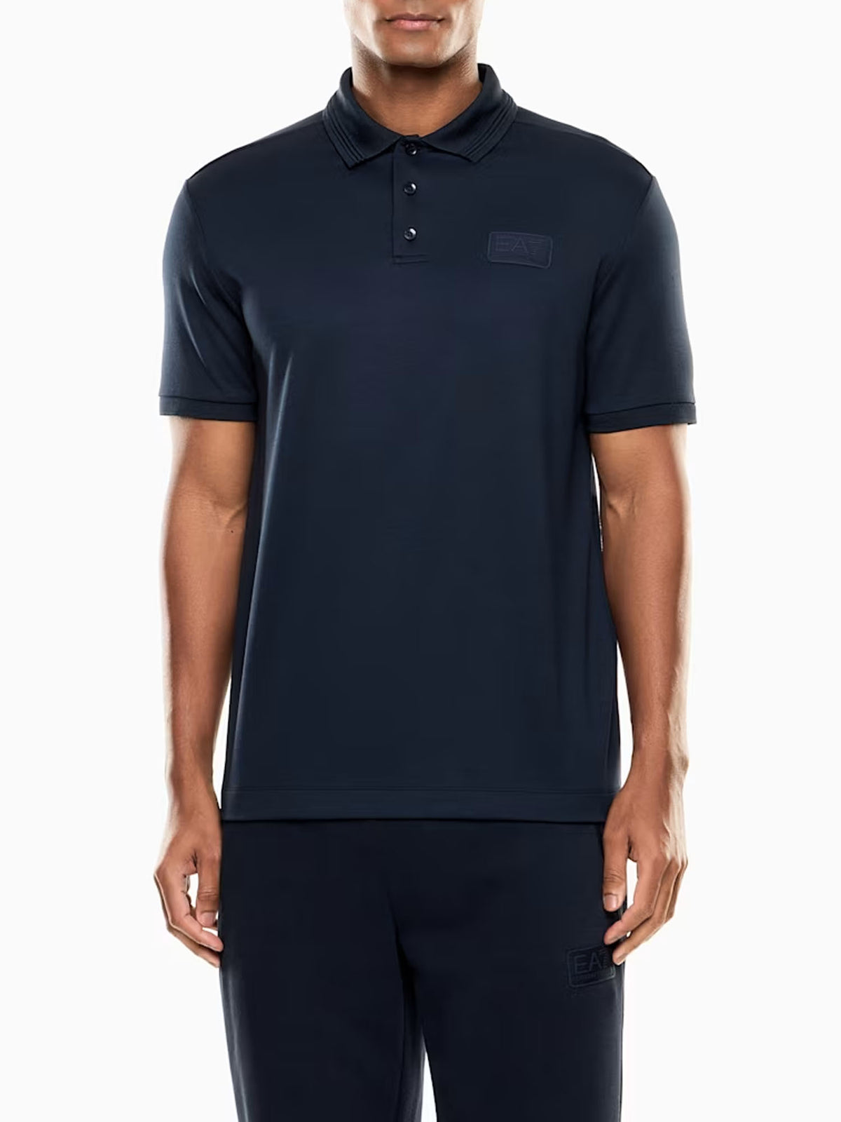 Ea7 Polo Lux Identity in misto modal Blu