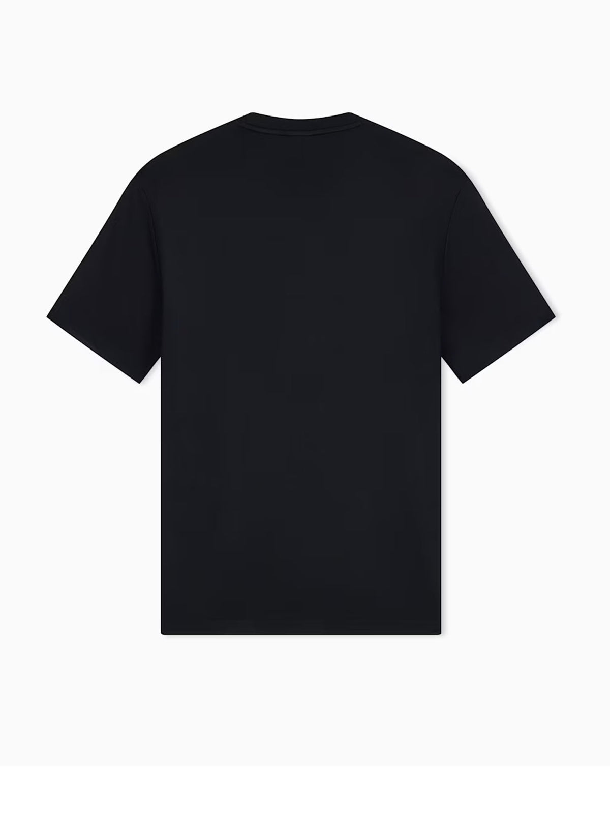 Ea7 T-shirt premium label oversize in jersey a base viscosa Nero
