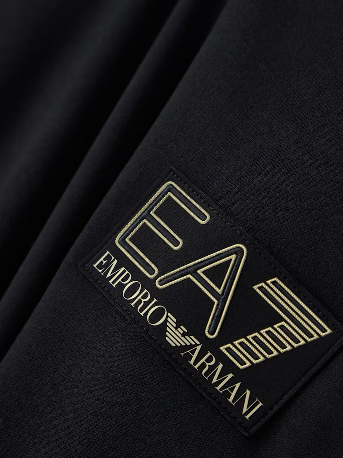 Ea7 T-shirt premium label oversize in jersey a base viscosa Nero