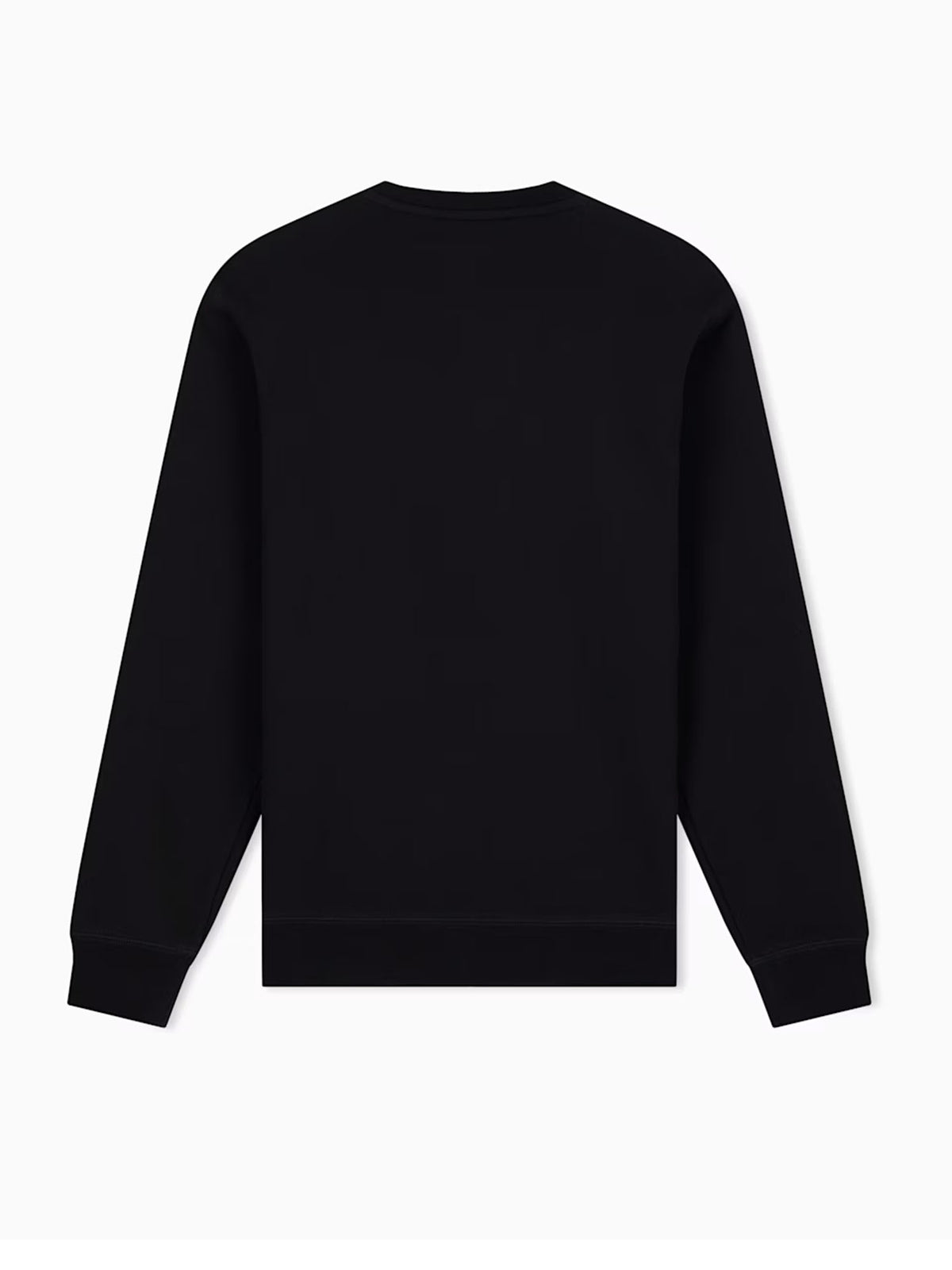 Ea7 Felpa Logo Series regular in jersey Nero