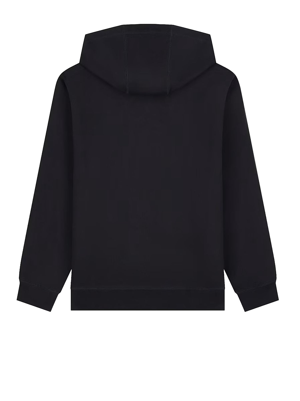 Ea7 Felpa Logo Series con cappuccio e zip in cotone Nero