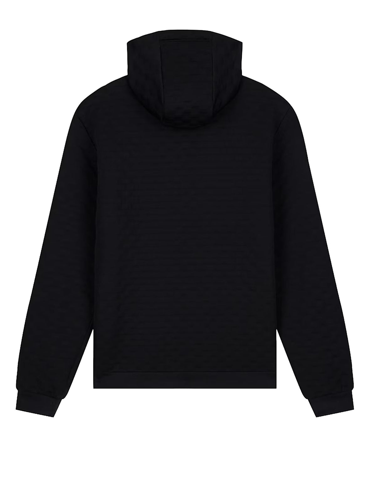 Ea7 Felpa Premium Label con cappuccio e zip intera Nero