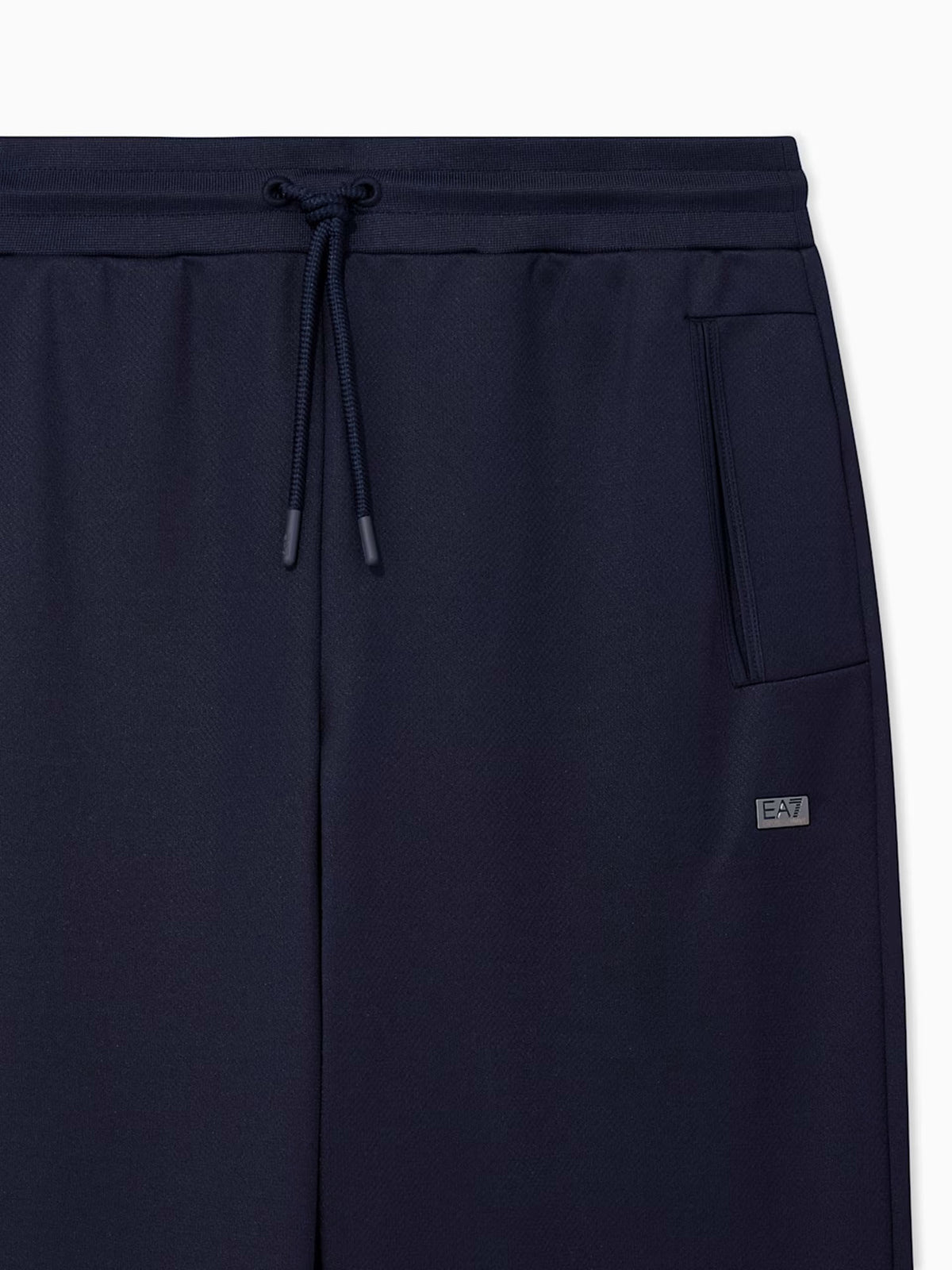 Ea7 Pantaloni Lux Identity slim fit in jersey con coulisse Blu