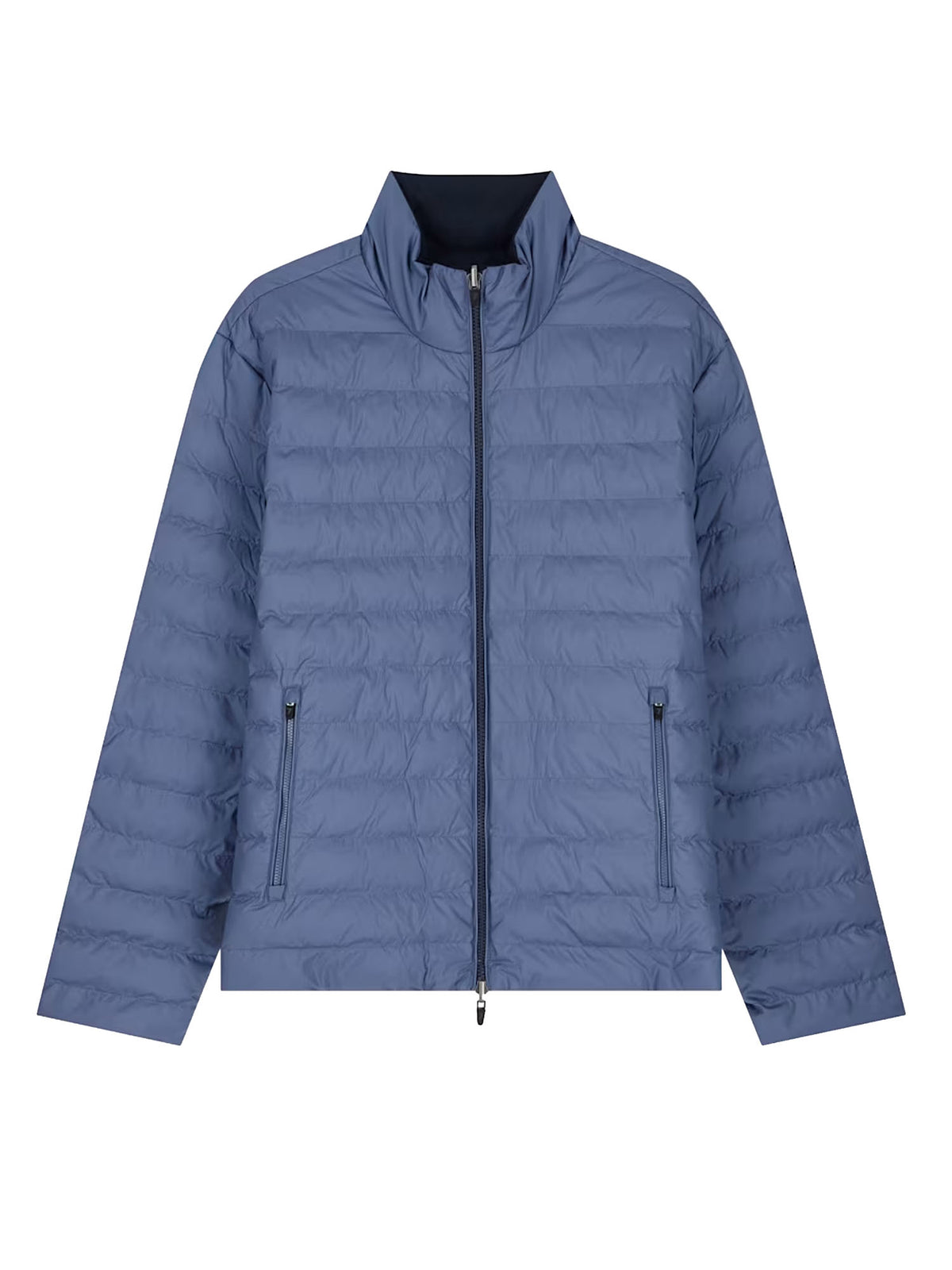 Ea7 Bomber reversibile imbottito in tessuto tecnico Blu