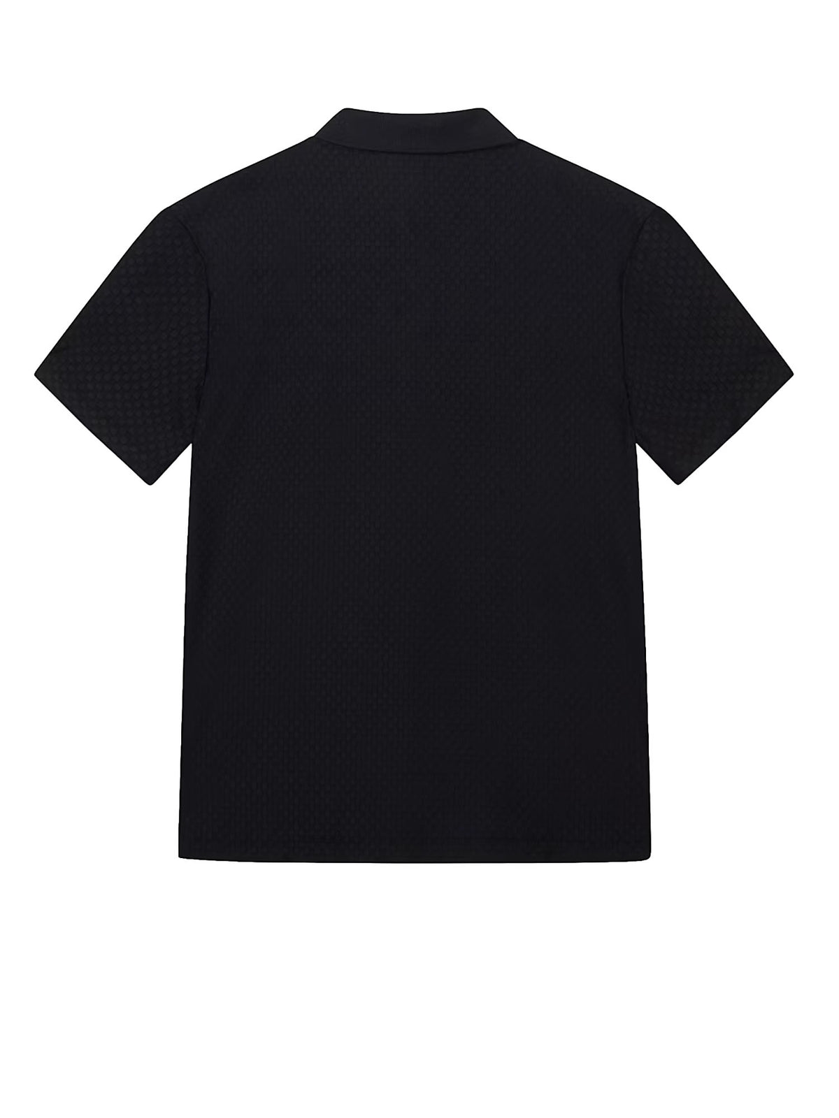 Ea7 Polo Premium Label vestibilità regolare in jersey Nero