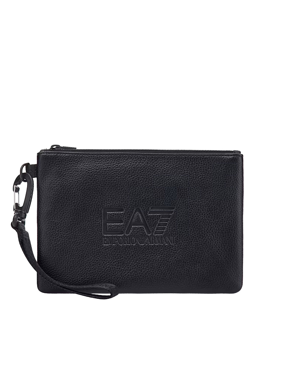 Ea7 Pochette con logo a rilievo e cinturino removibile Nero