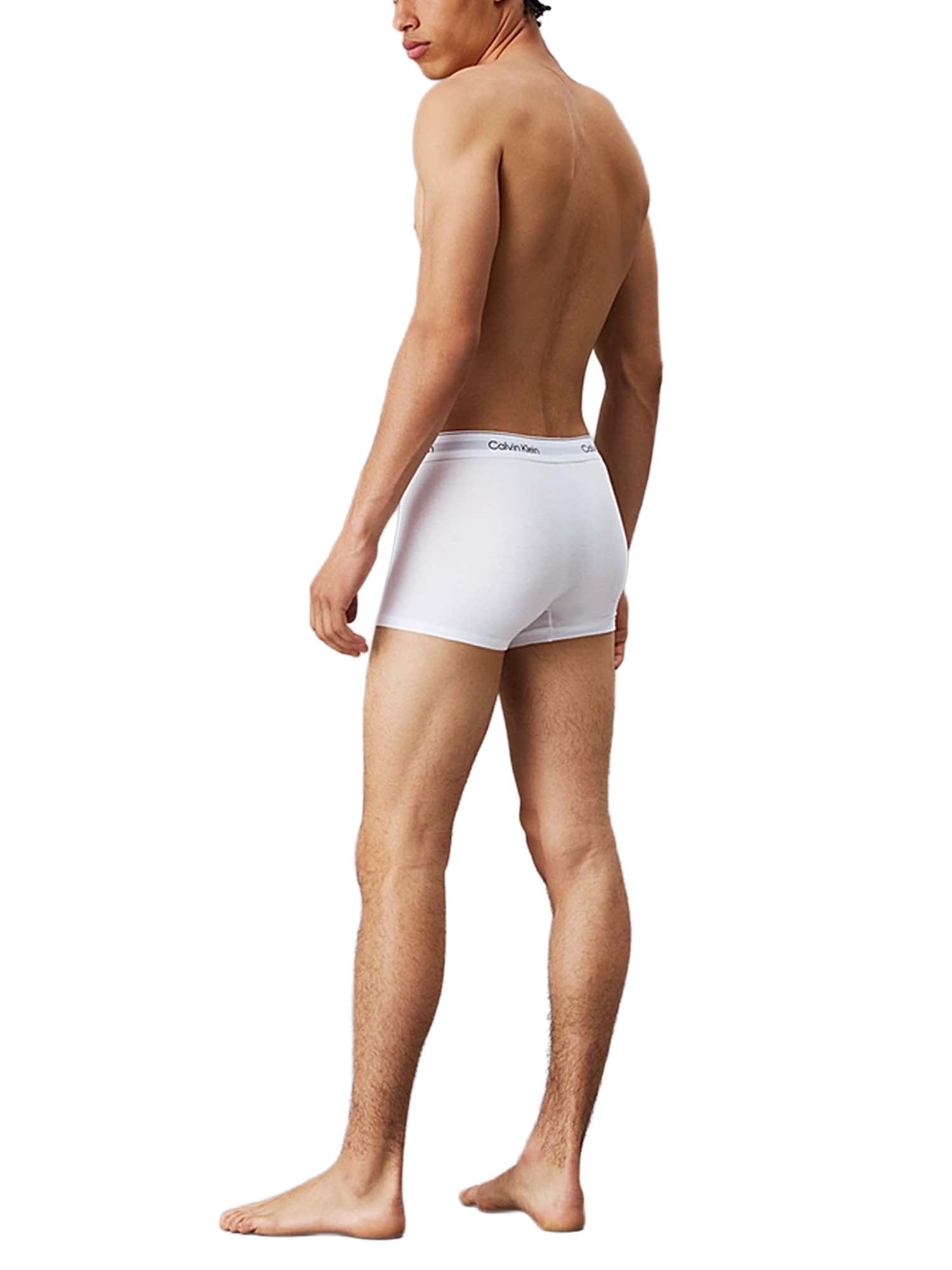 Calvin Klein Boxer corti in confezione da 3 - Icon Cotton Stretch Bianco