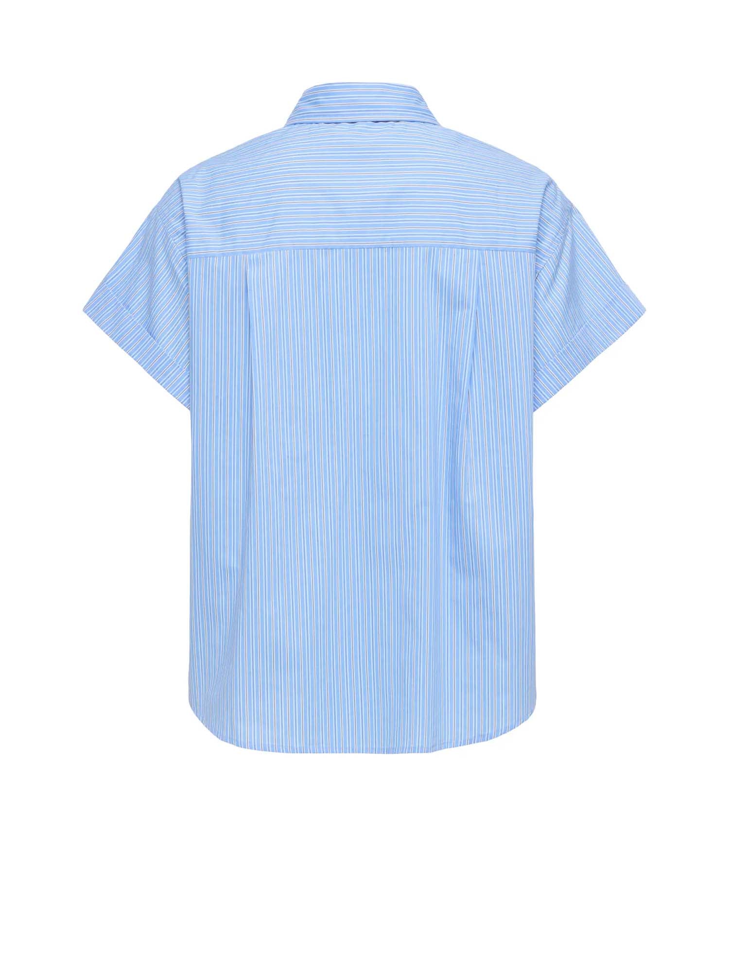 Only Camicia Onlkeri S/S Fold Shirt Wvn Bianco
