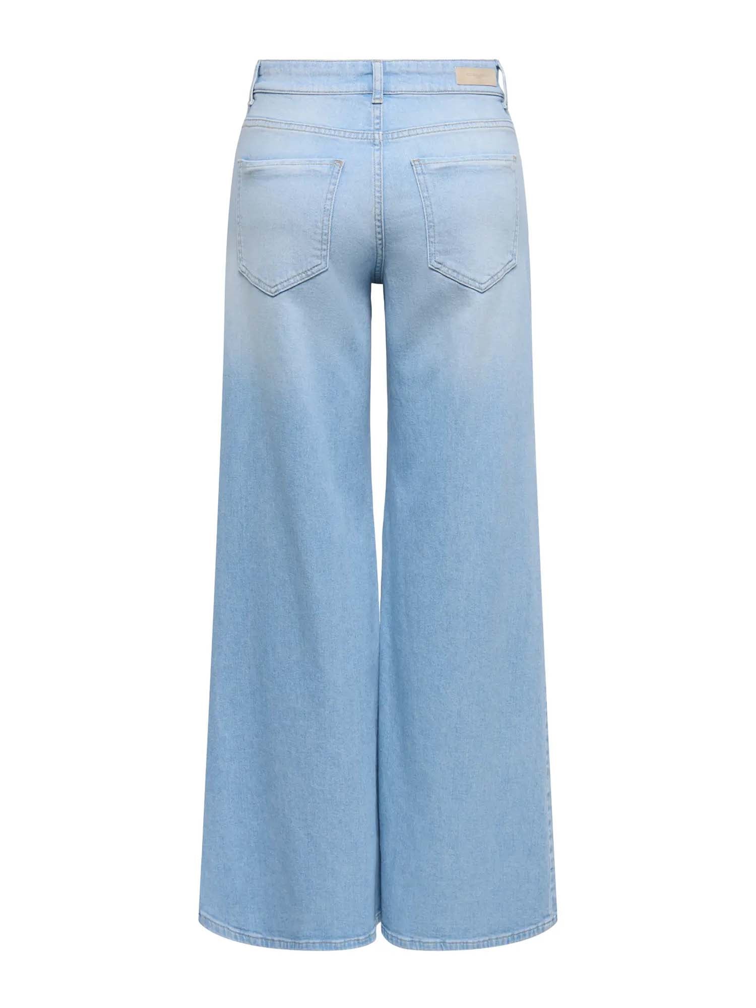 Only Jeans Onlcalifornia Mw Wd Flar Azzurro