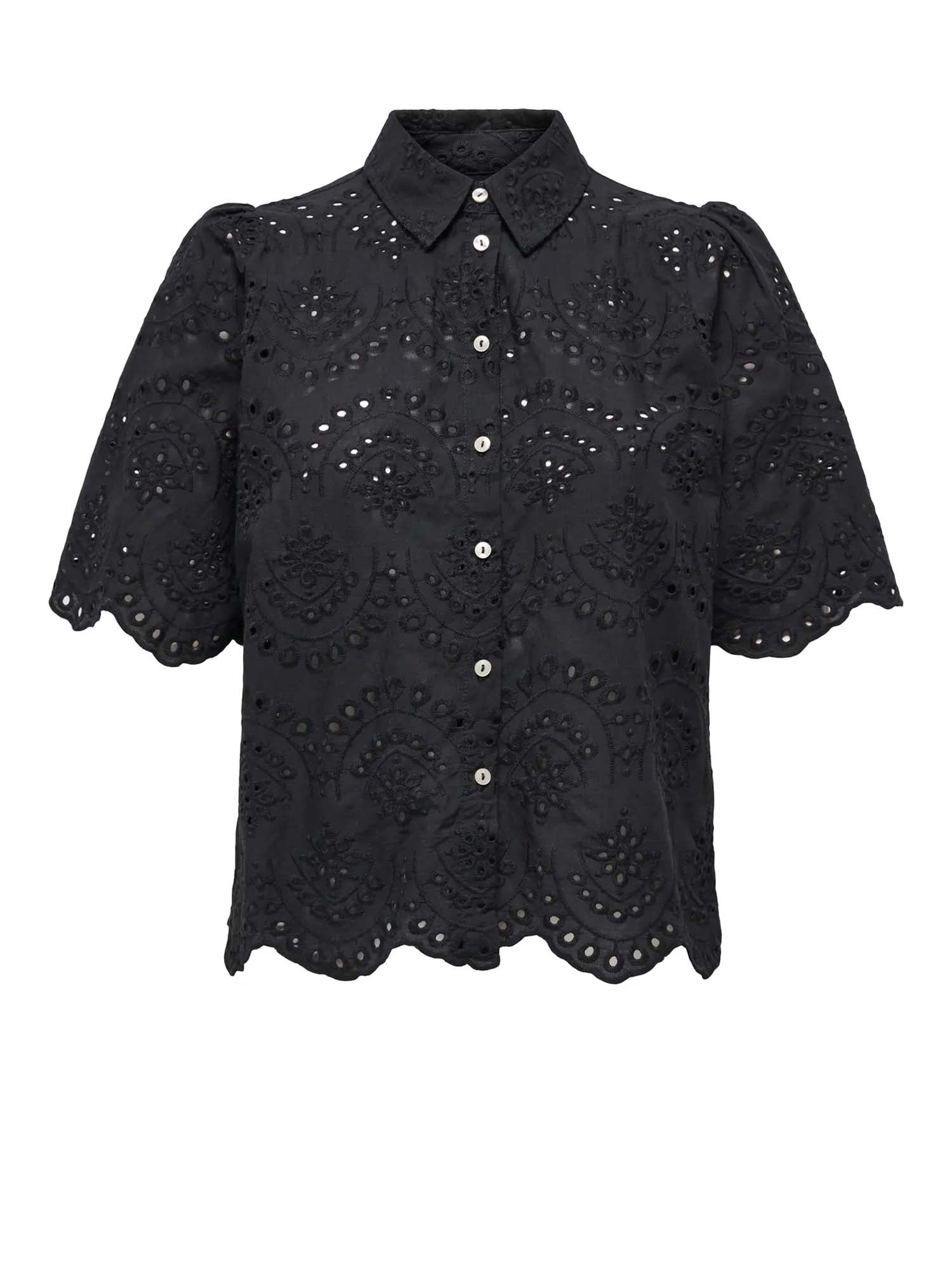 Only Onlvalais S/S Shirt Nero