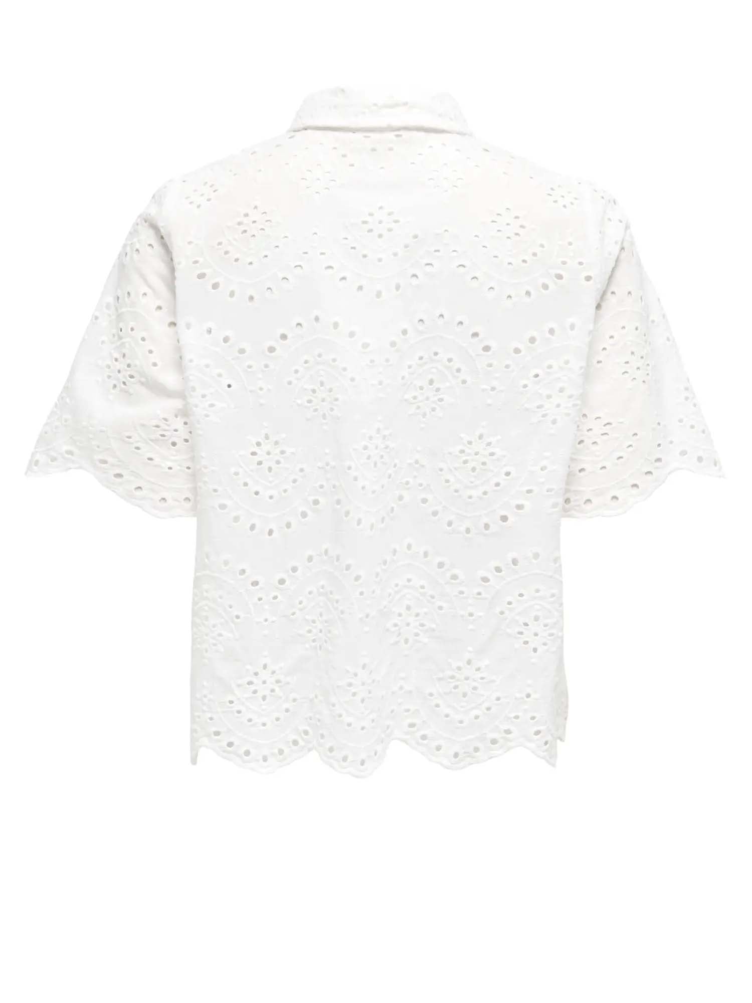 Only Onlvalais S/S Shirt Bianco