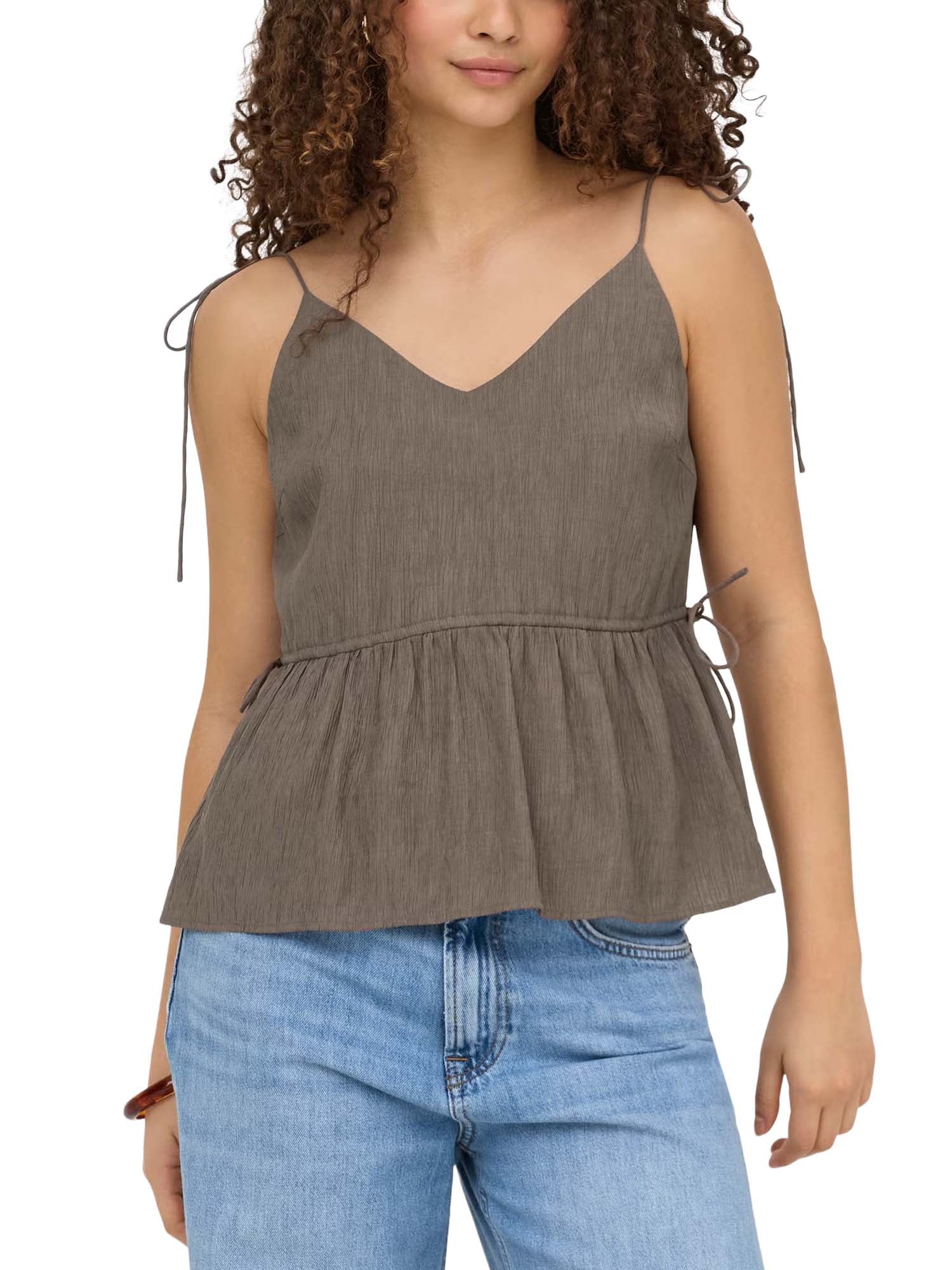 Only Top Onlnele Structure Singlet Marrone
