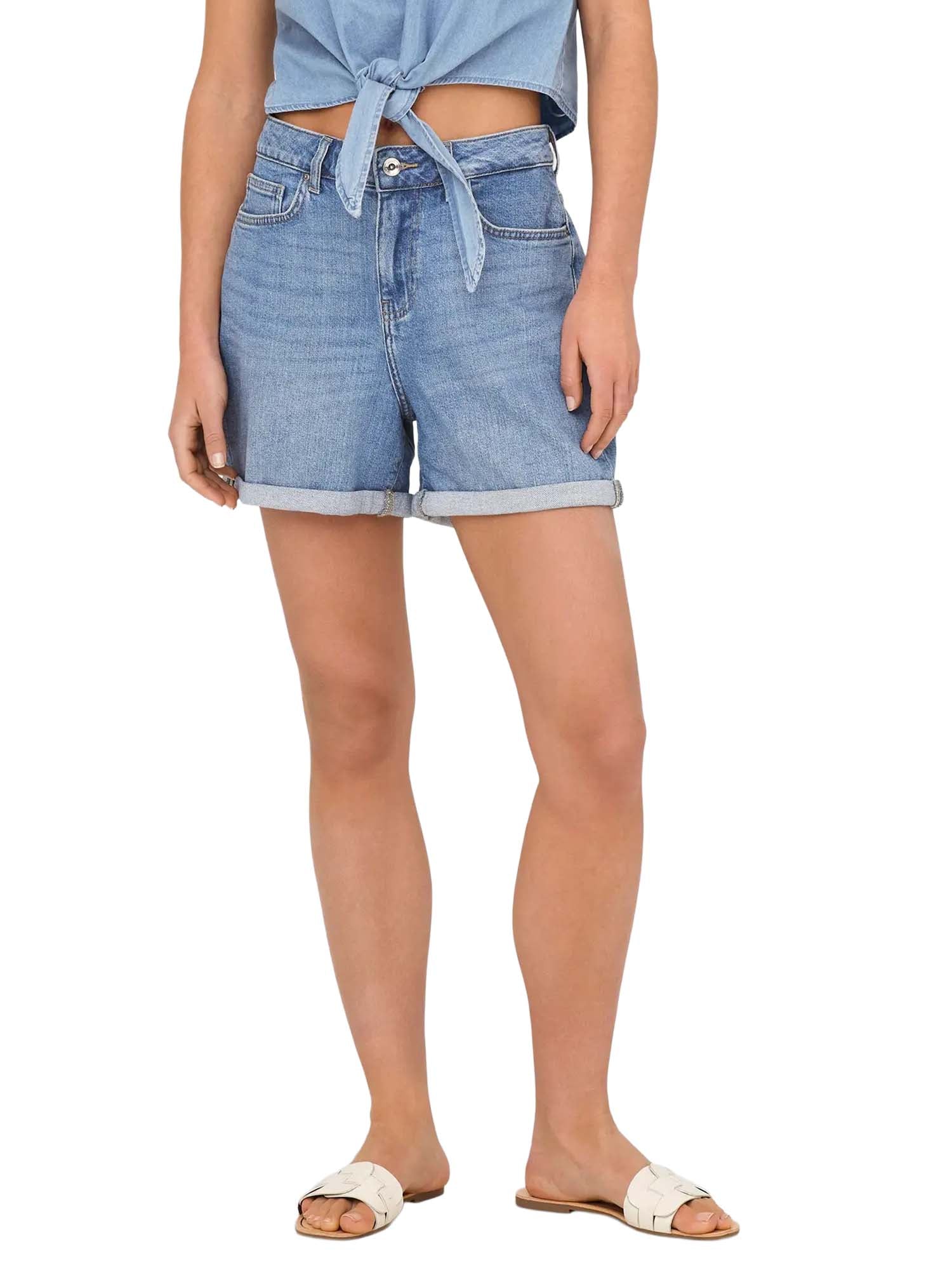 Only Shorts Onljosephine Stretch Azzurro