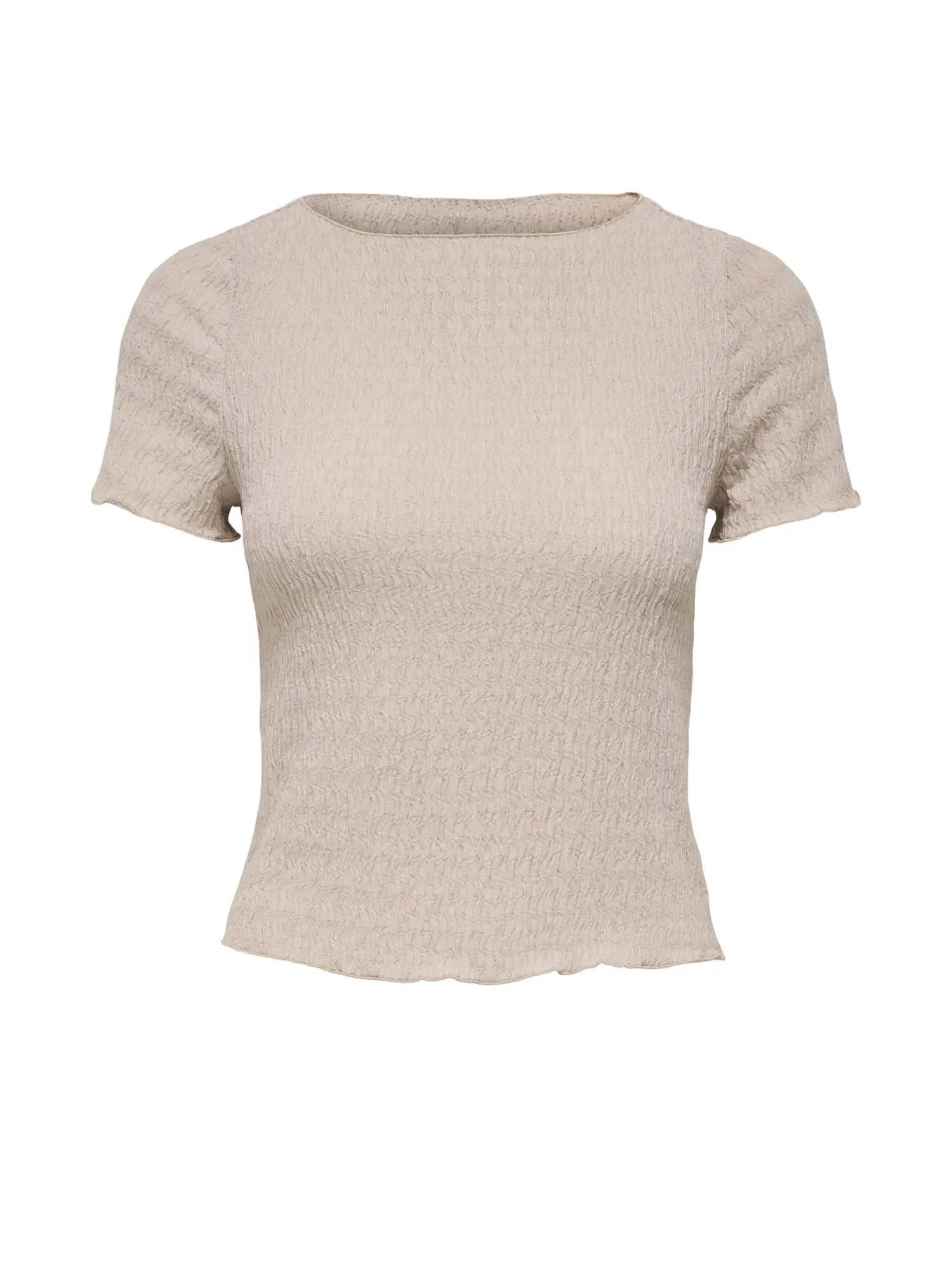 Only T-Shirt Onlilse S/S Top Structure Grigio