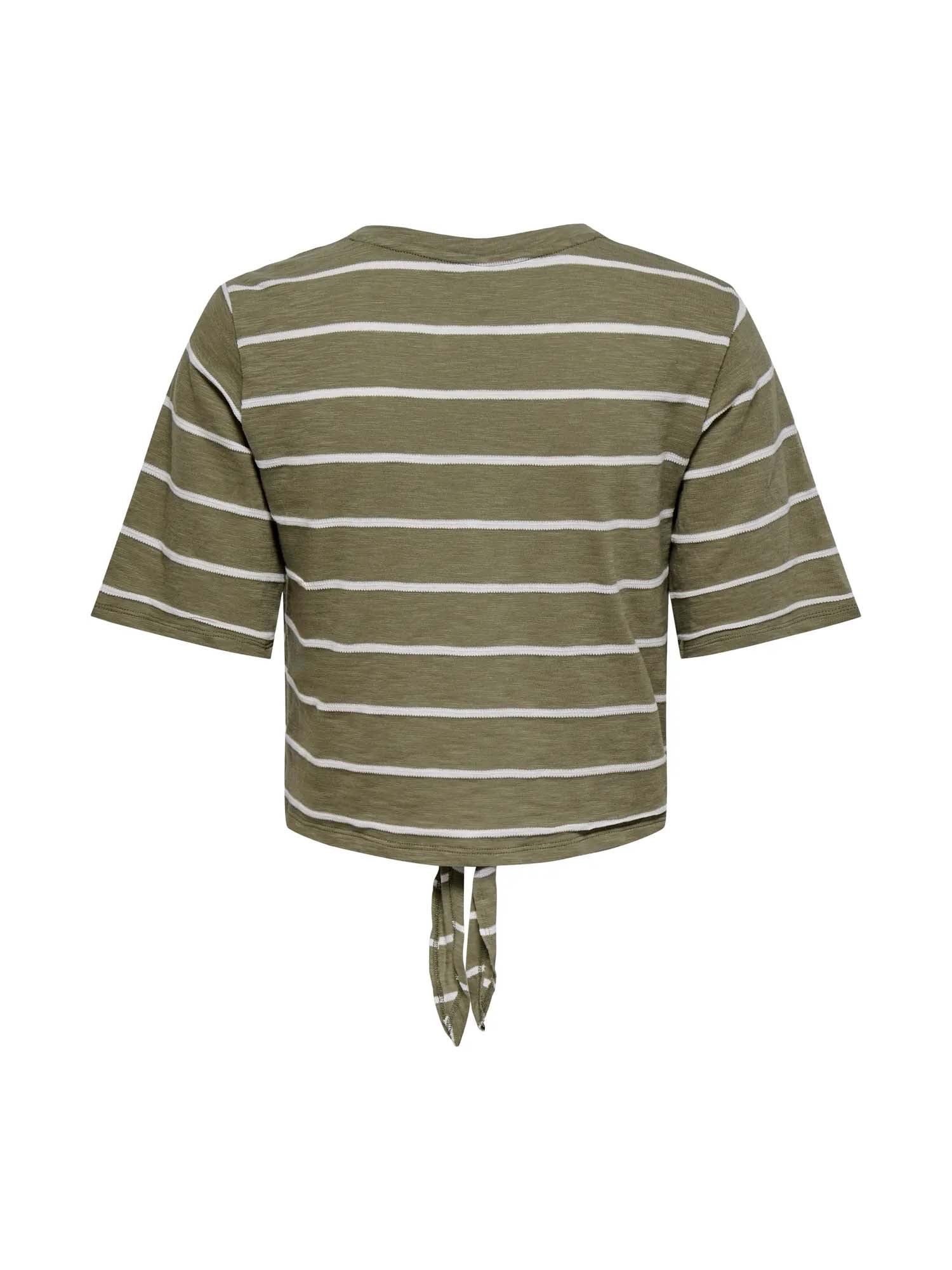 Only Top Onlsummer S/S V-Neck Knot Verde