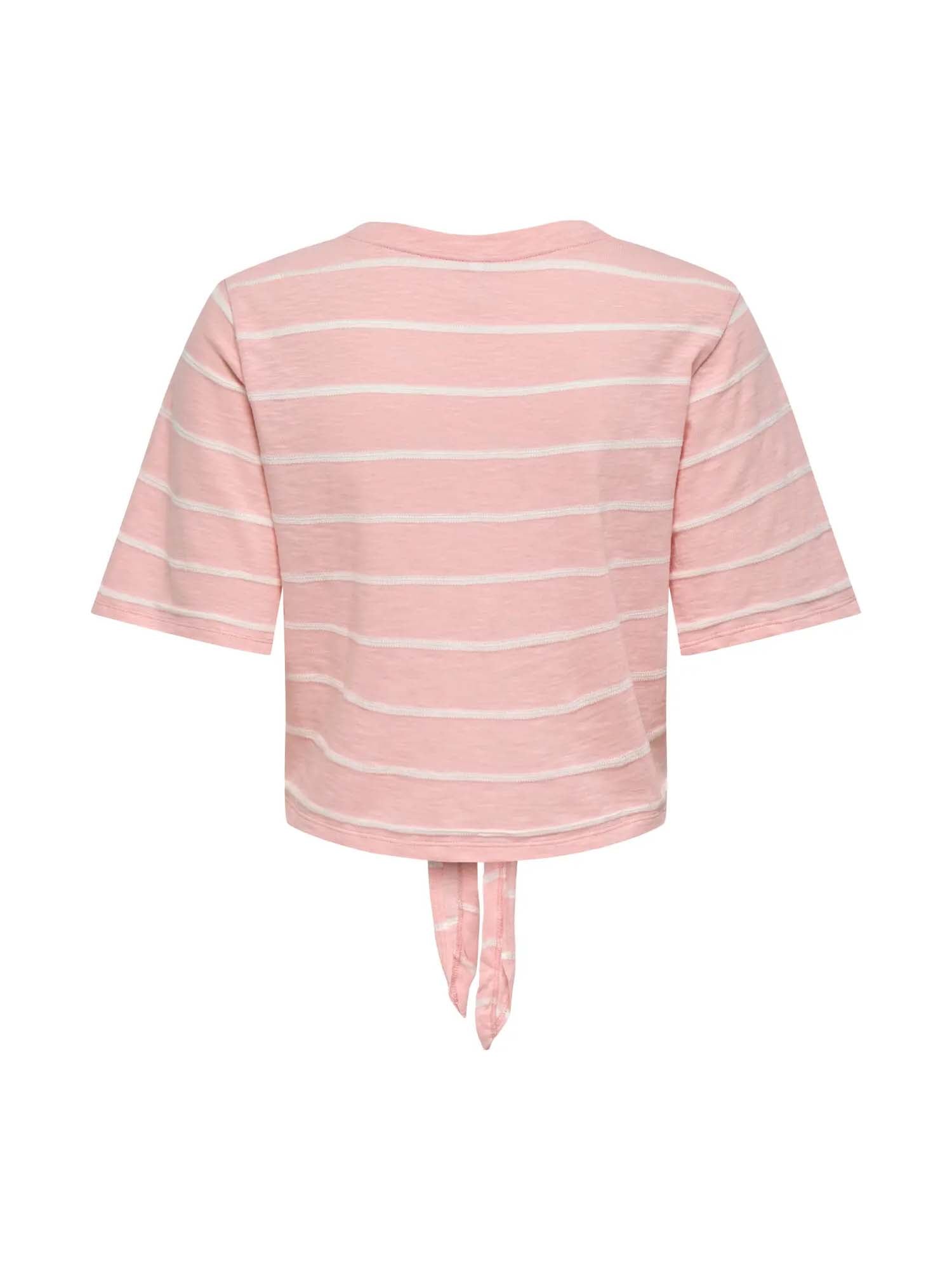 Only Top Onlsummer S/S V-Neck Knot Rosa