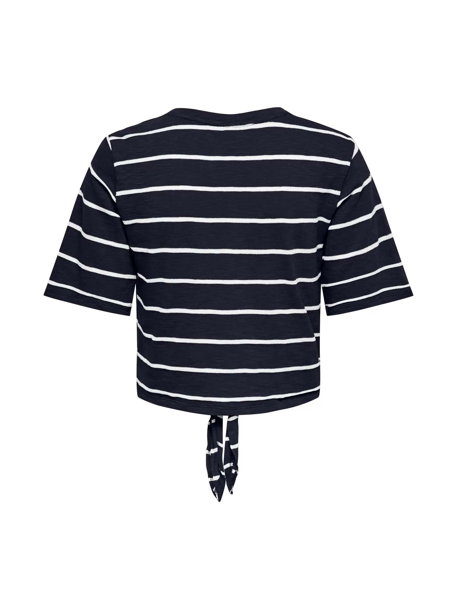 Only Top Onlsummer S/S V-Neck Knot Blu