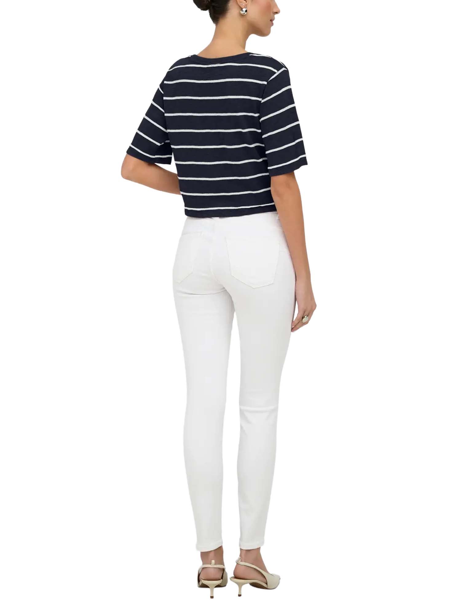 Only Top Onlsummer S/S V-Neck Knot Blu