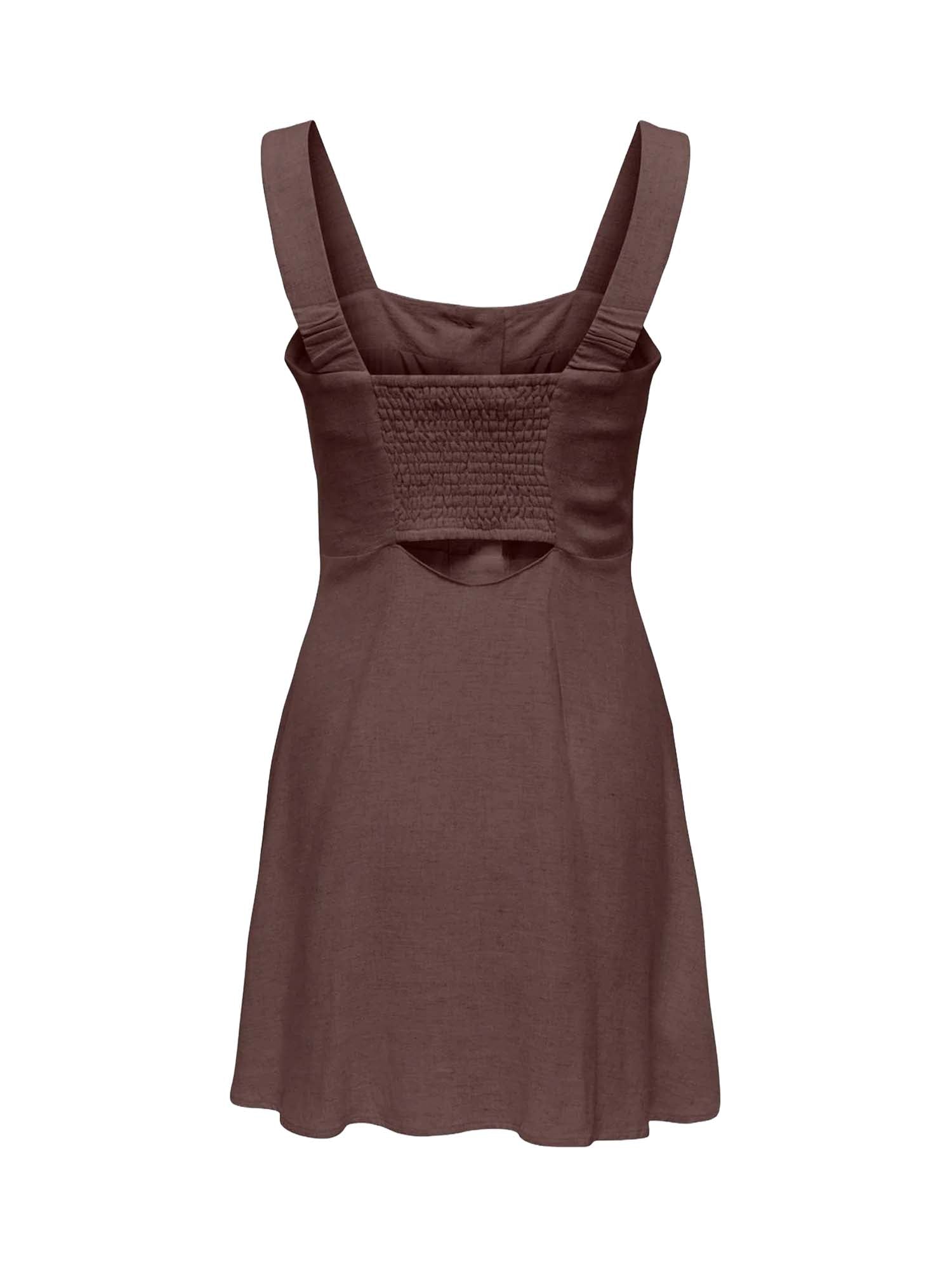 Only Abito Siesta Linen Marrone