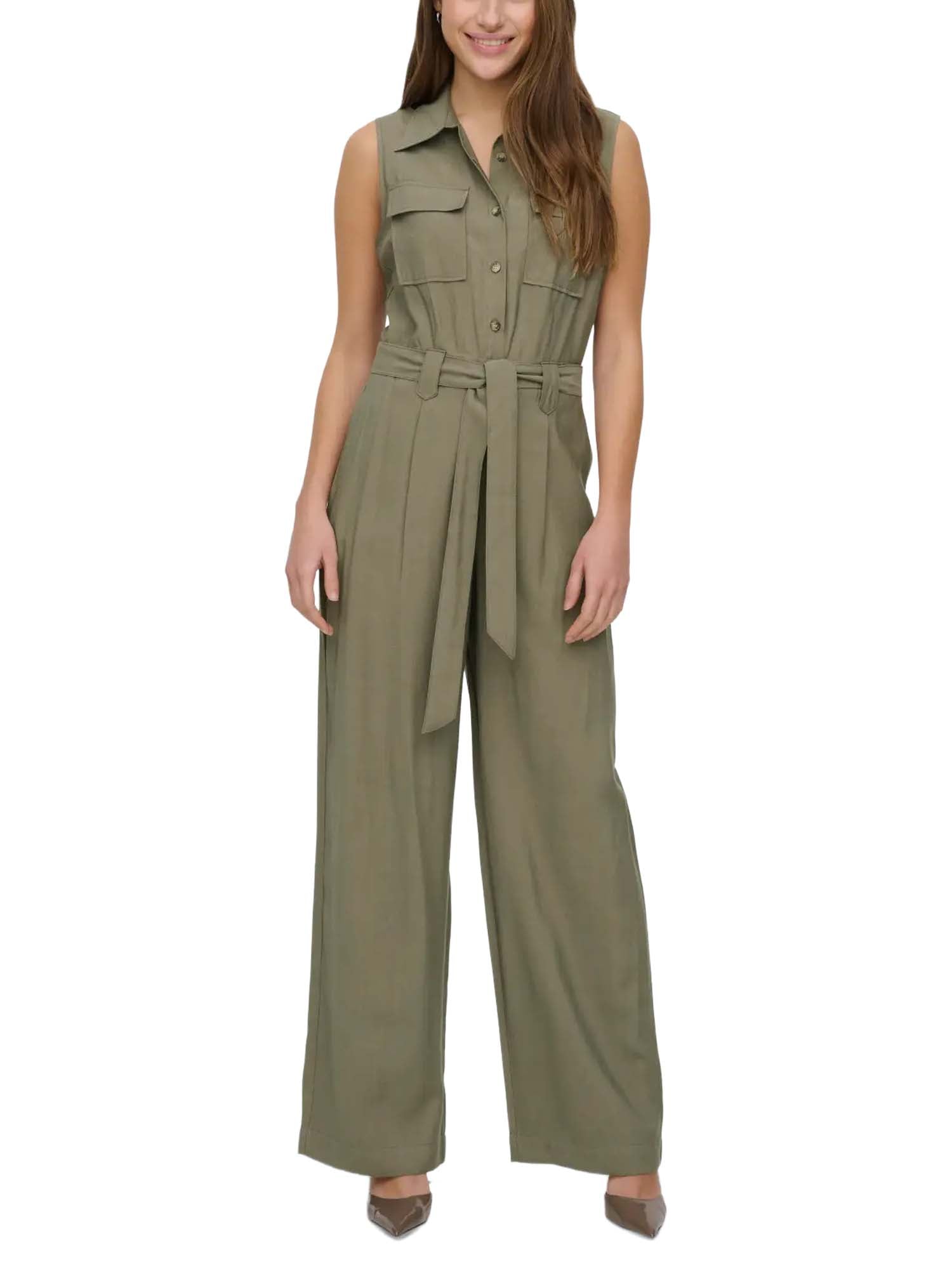 Only Tuta Onltila Life S/L Belt Jumpsuit Grigio