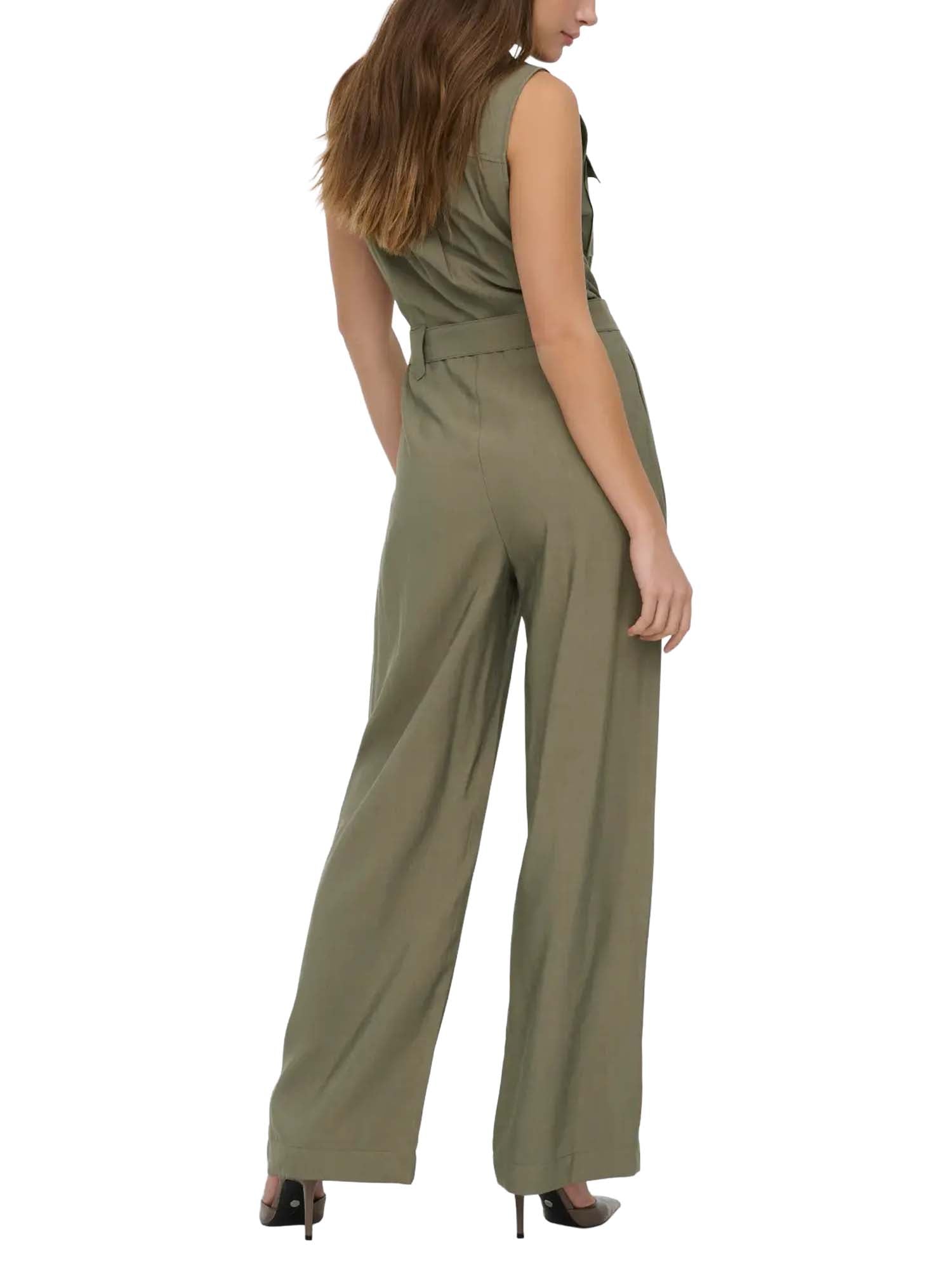 Only Tuta Onltila Life S/L Belt Jumpsuit Grigio