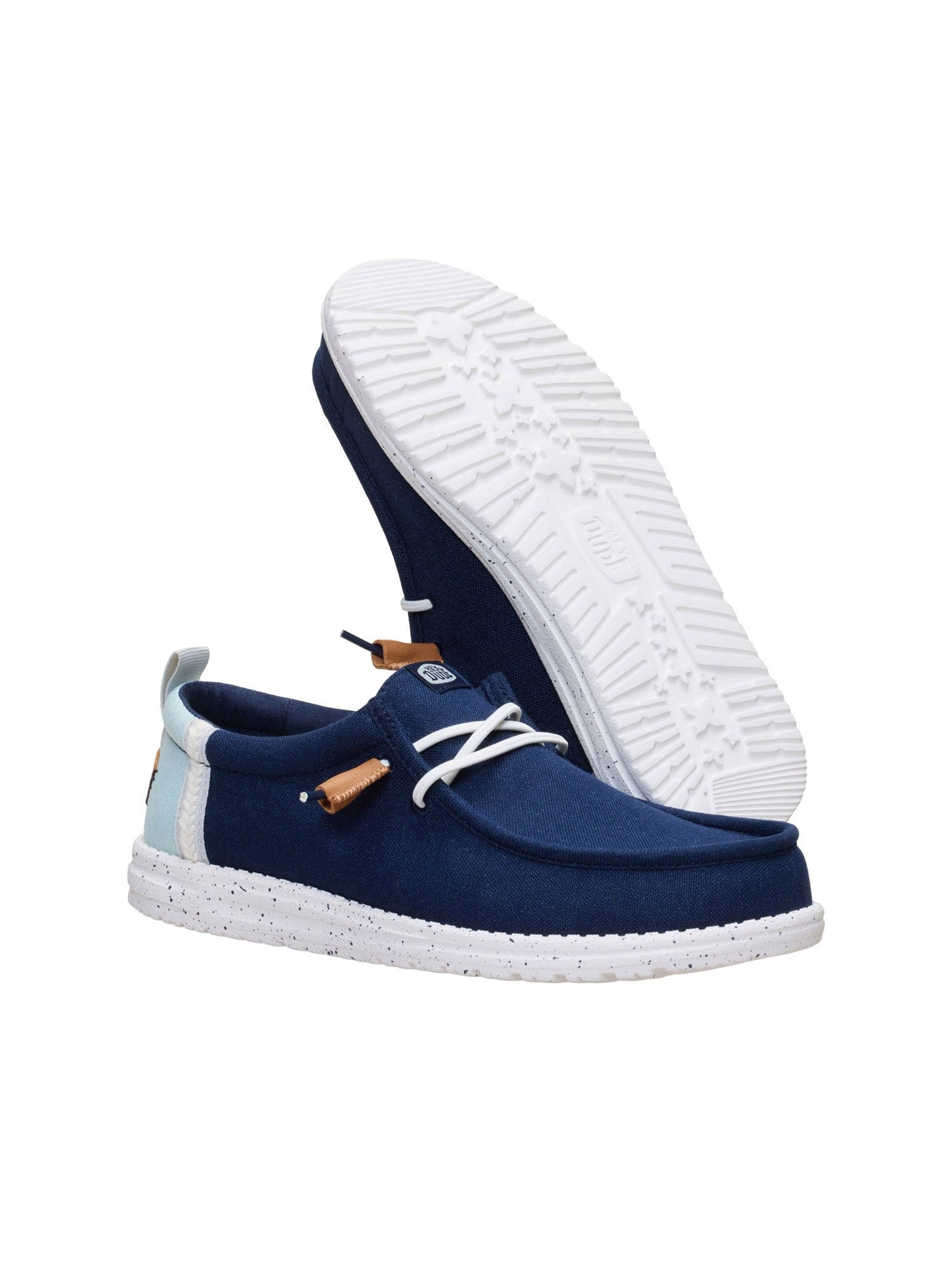 Hey Dude Wally summer linen Blu