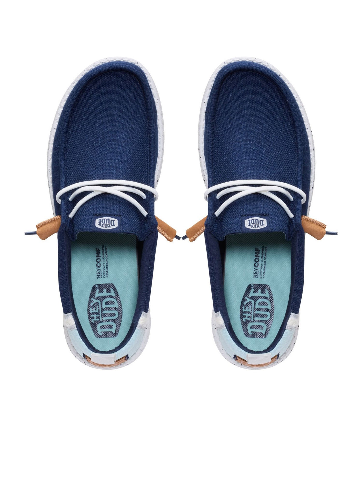 Hey Dude Wally summer linen Blu