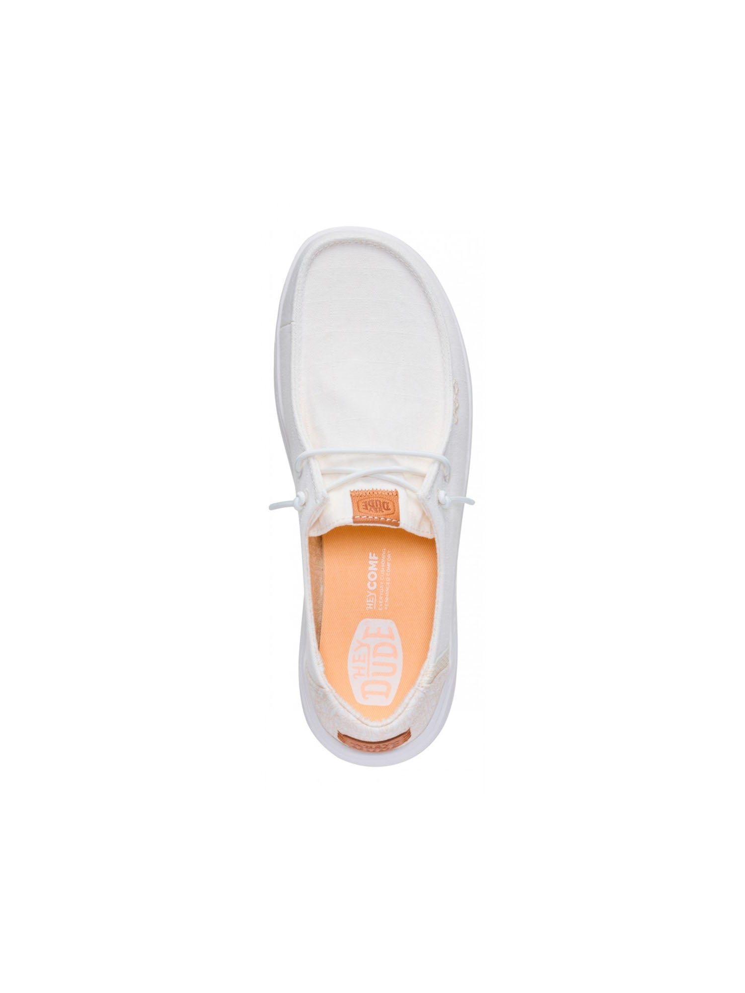 Hey Dude Wendy rise chambray grid Bianco