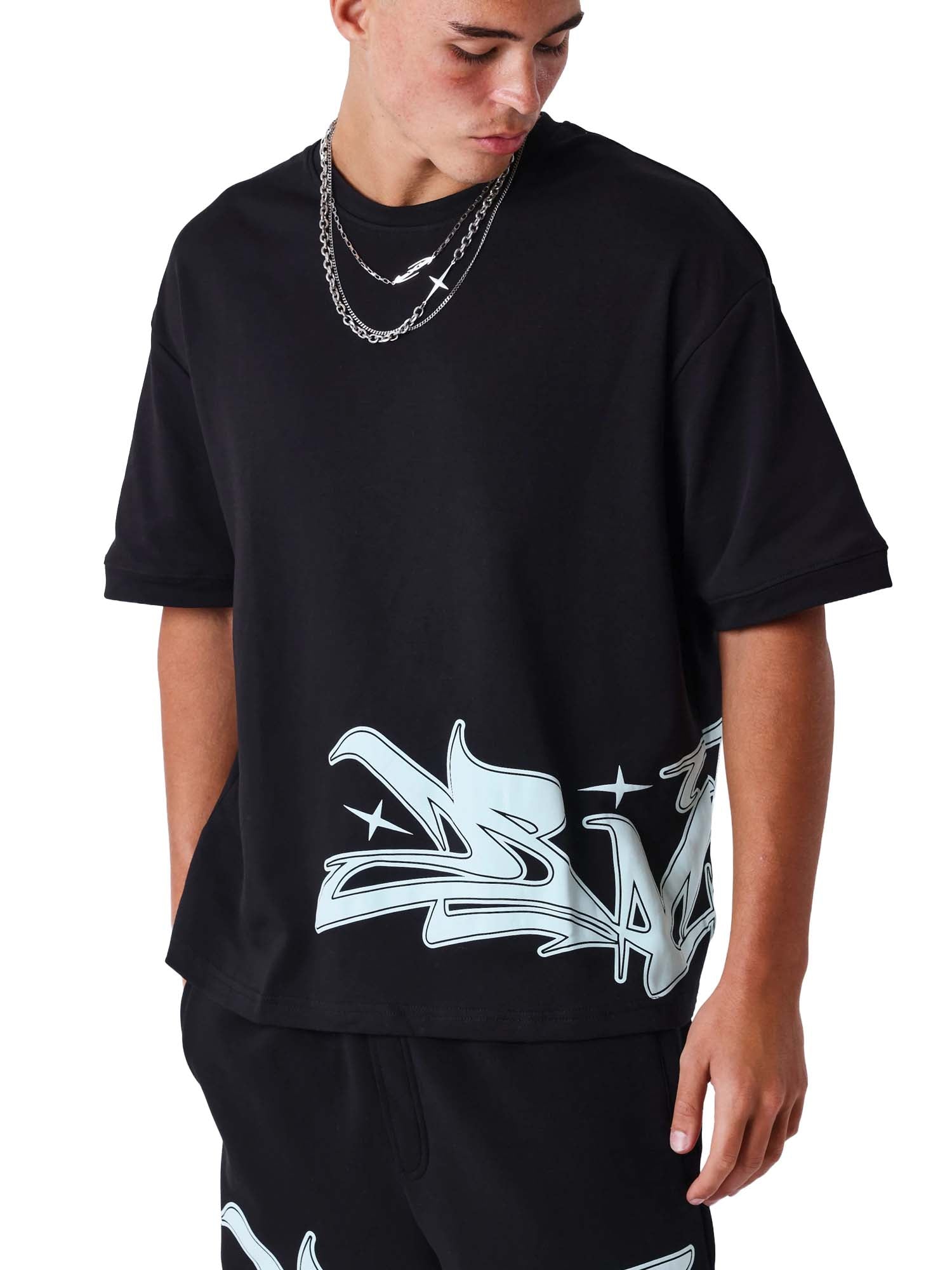 Project X Paris T-shirt maniche corte Flare Nero
