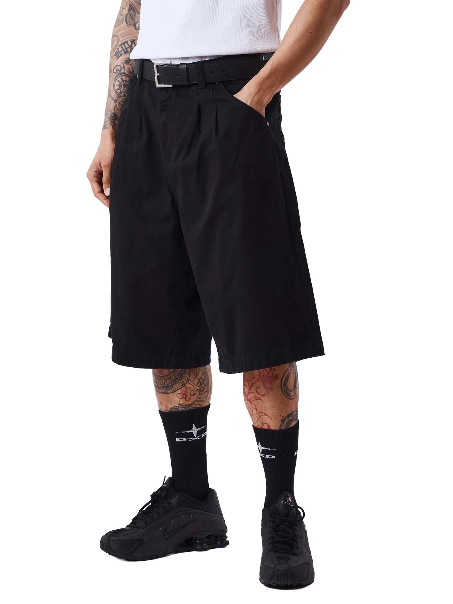 Project X Paris Bermuda con pince Nero