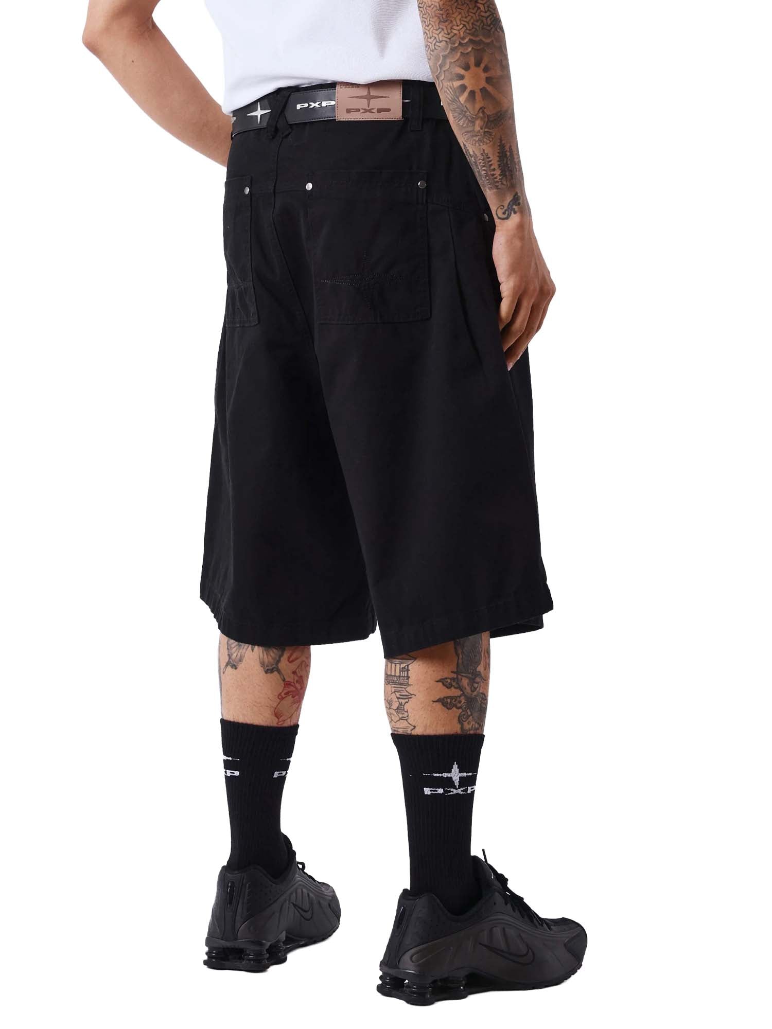 Project X Paris Bermuda con pince Nero
