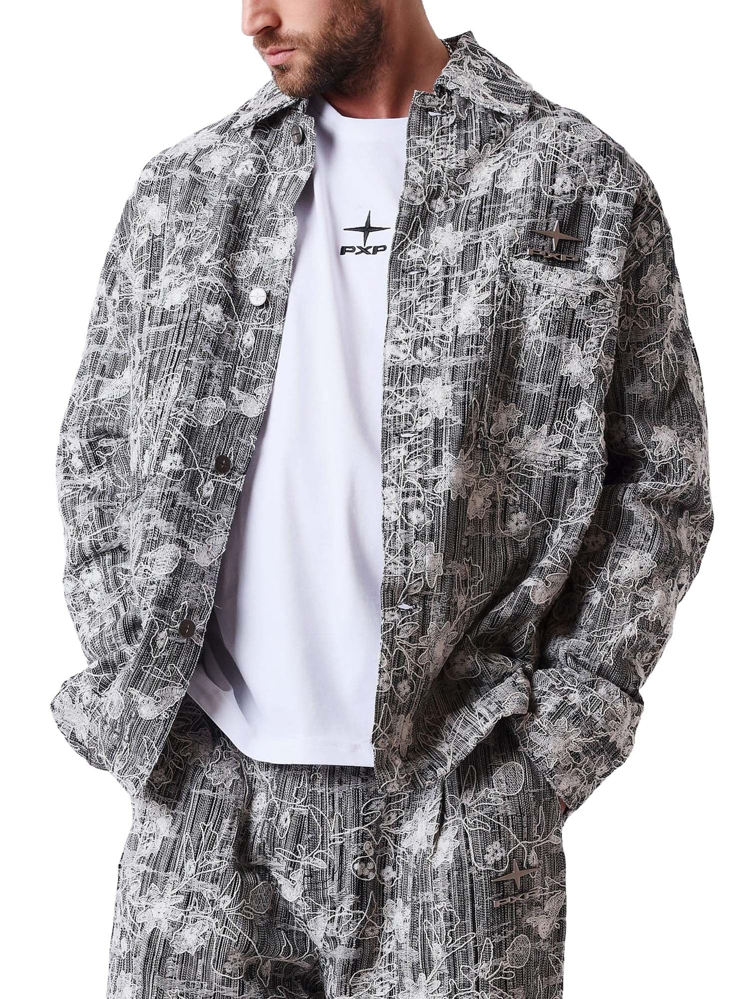 Project X Paris Giacca Textured Grigio