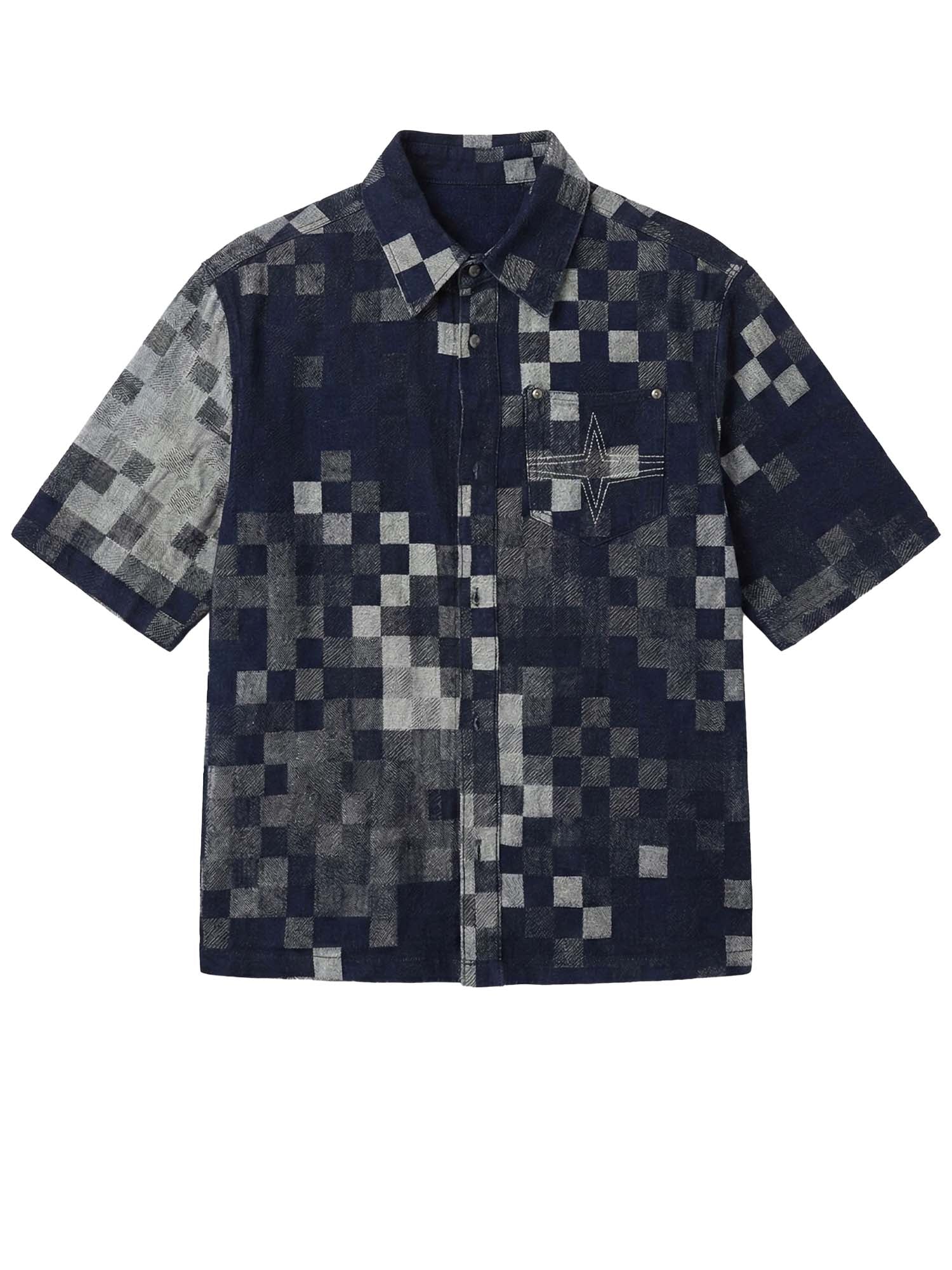 Project X Paris Camicia maniche corte pixel Blu