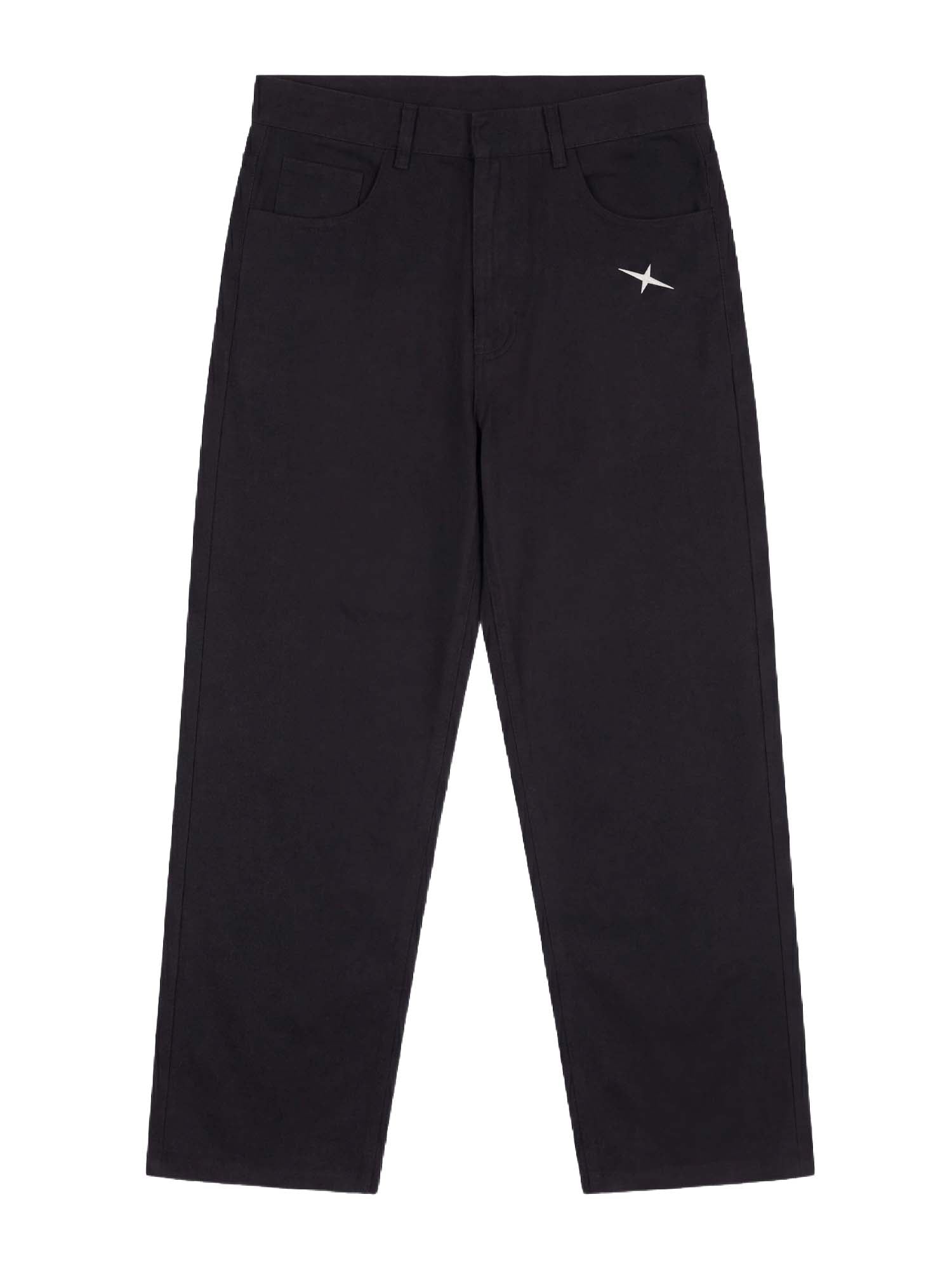 Project X Paris Pantalone Sovrapposizione a Vita a Contrasto Nero