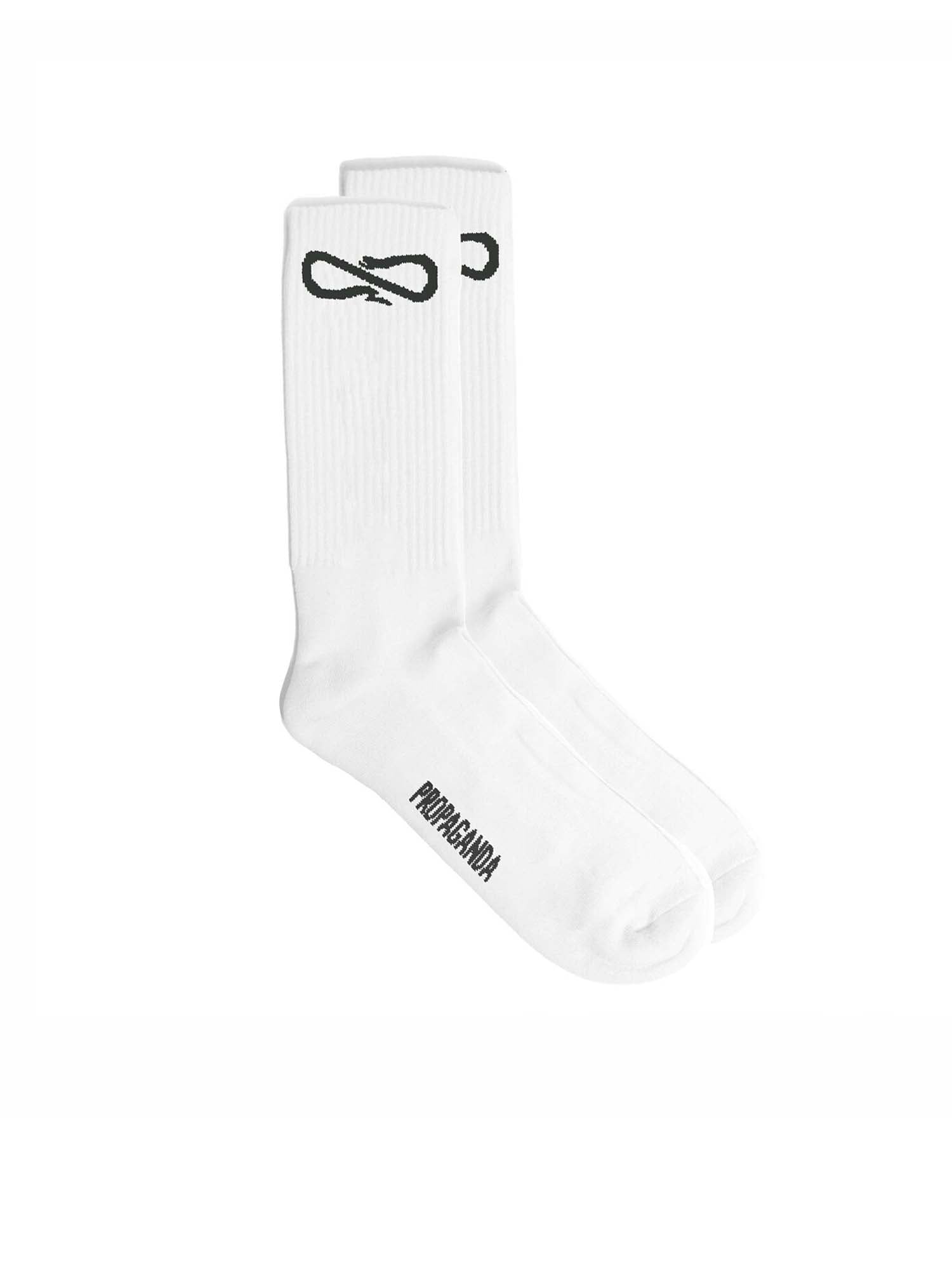 Propaganda Logo Socks Bianco