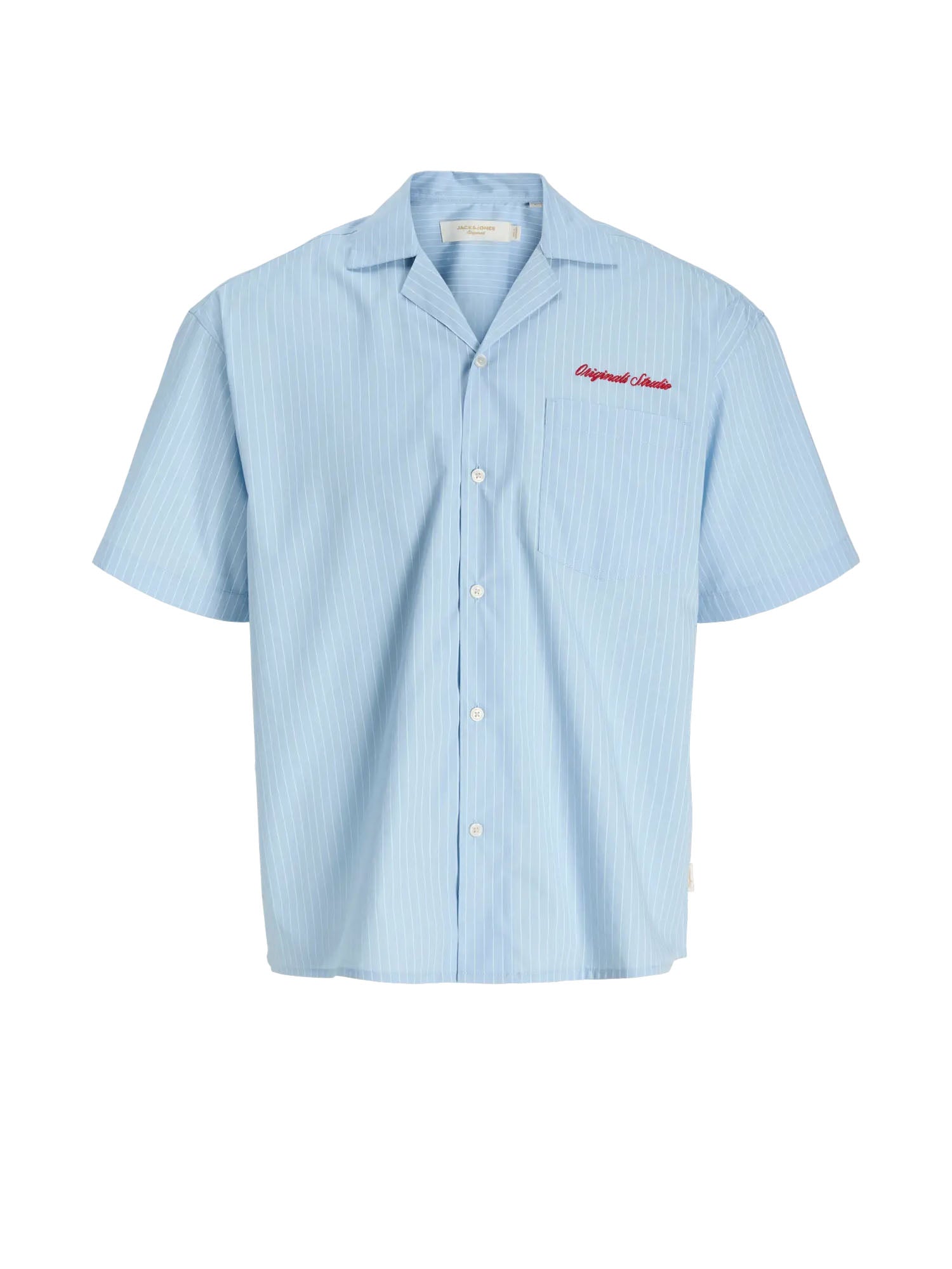 Jack & Jones Camicia Jormenton poplin stripe resort Blu