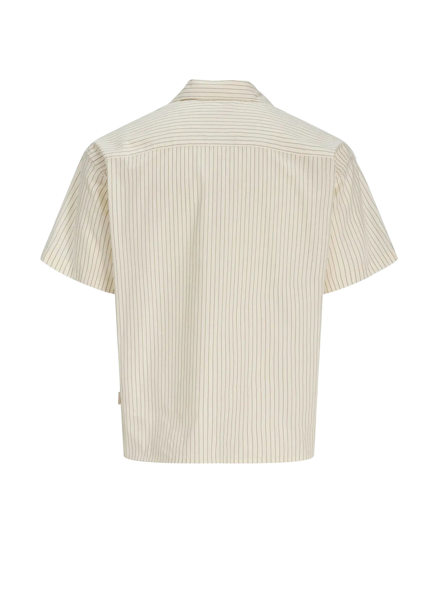 Jack & Jones Camicia Jormenton poplin stripe resort Bianco