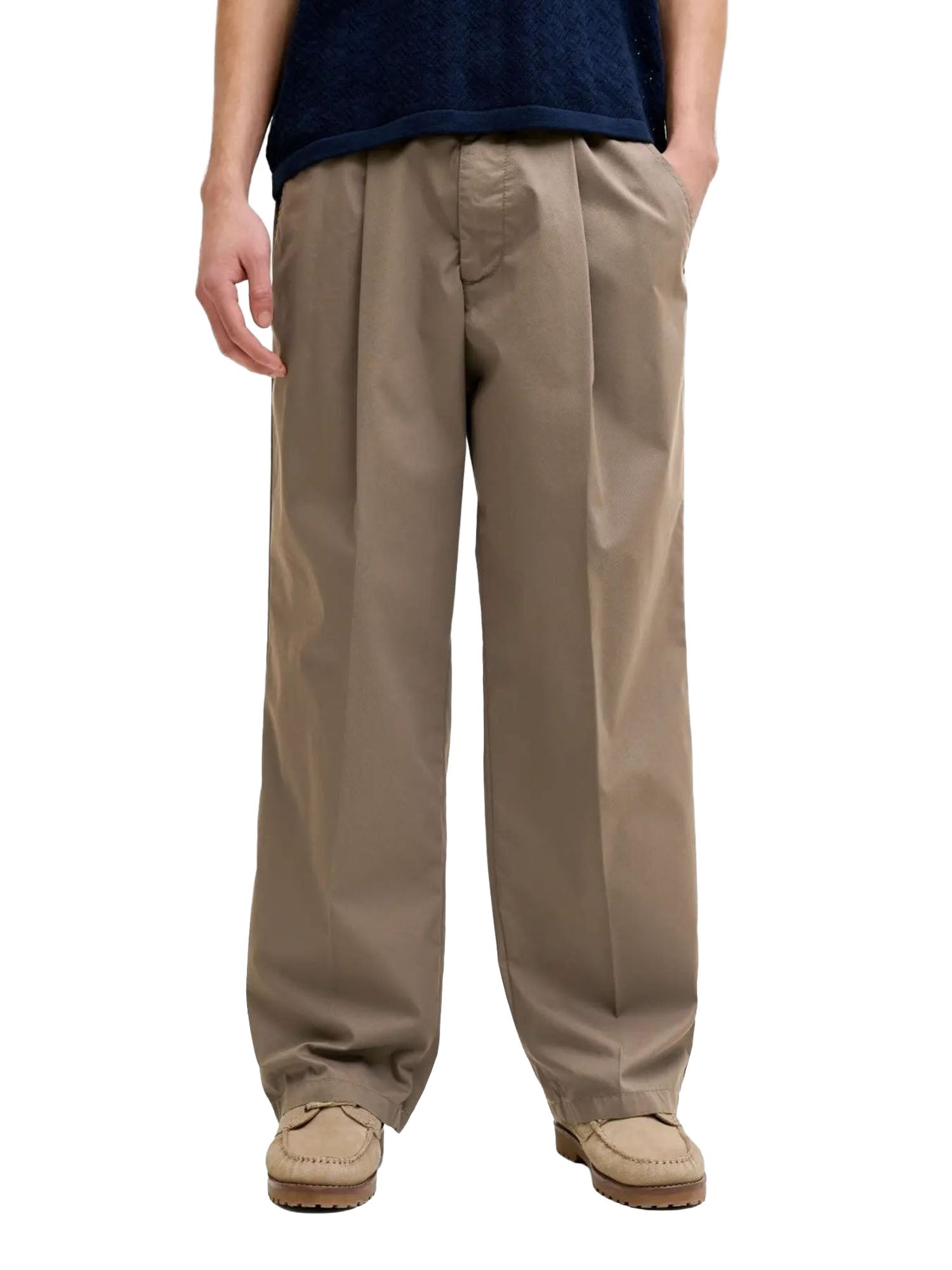 Jack & Jones Pantalone Jpstbill roe pleated chino Marrone