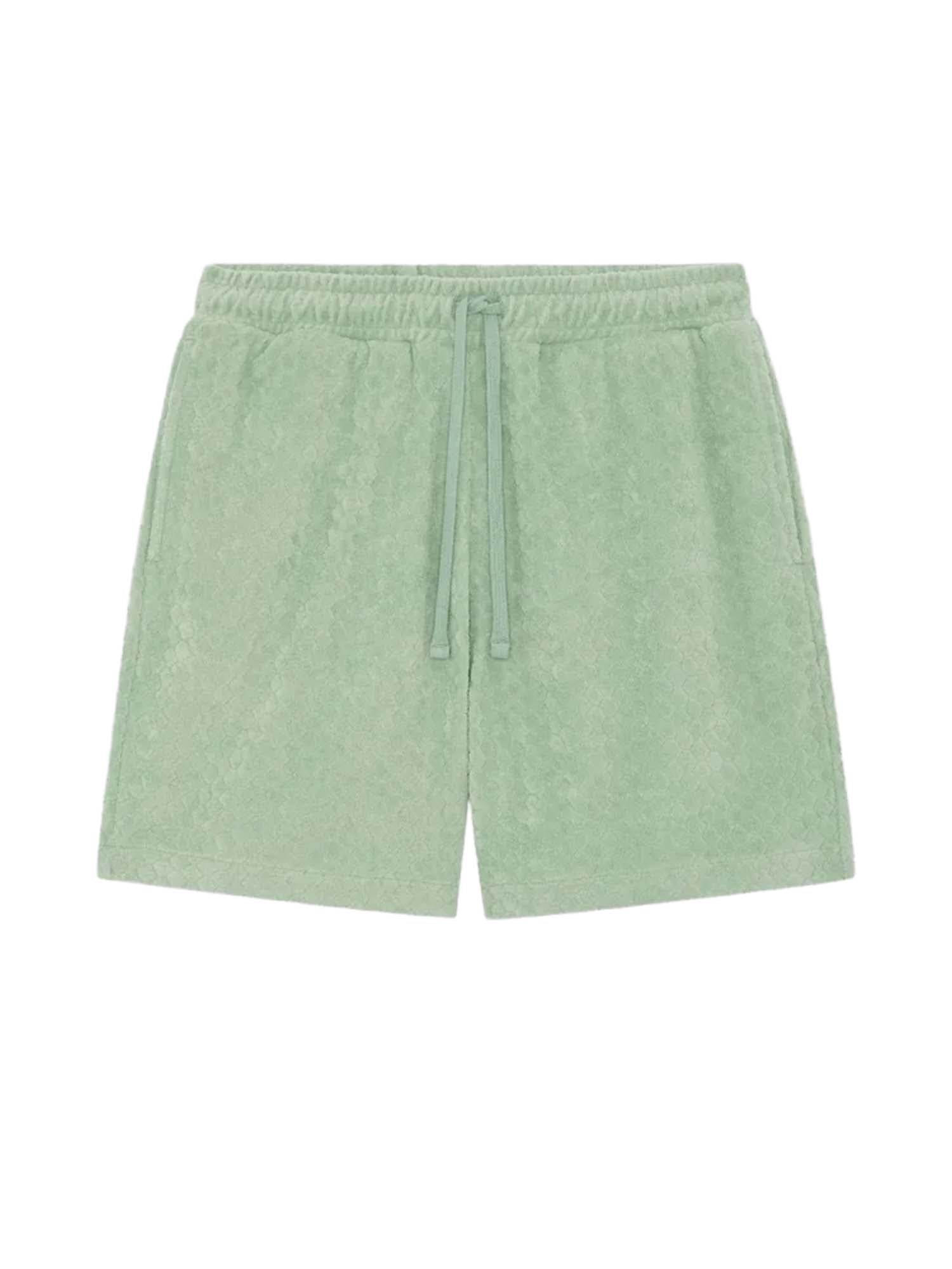 Lyle & Scott Shorts Honeycomb Effect Towelling Verde